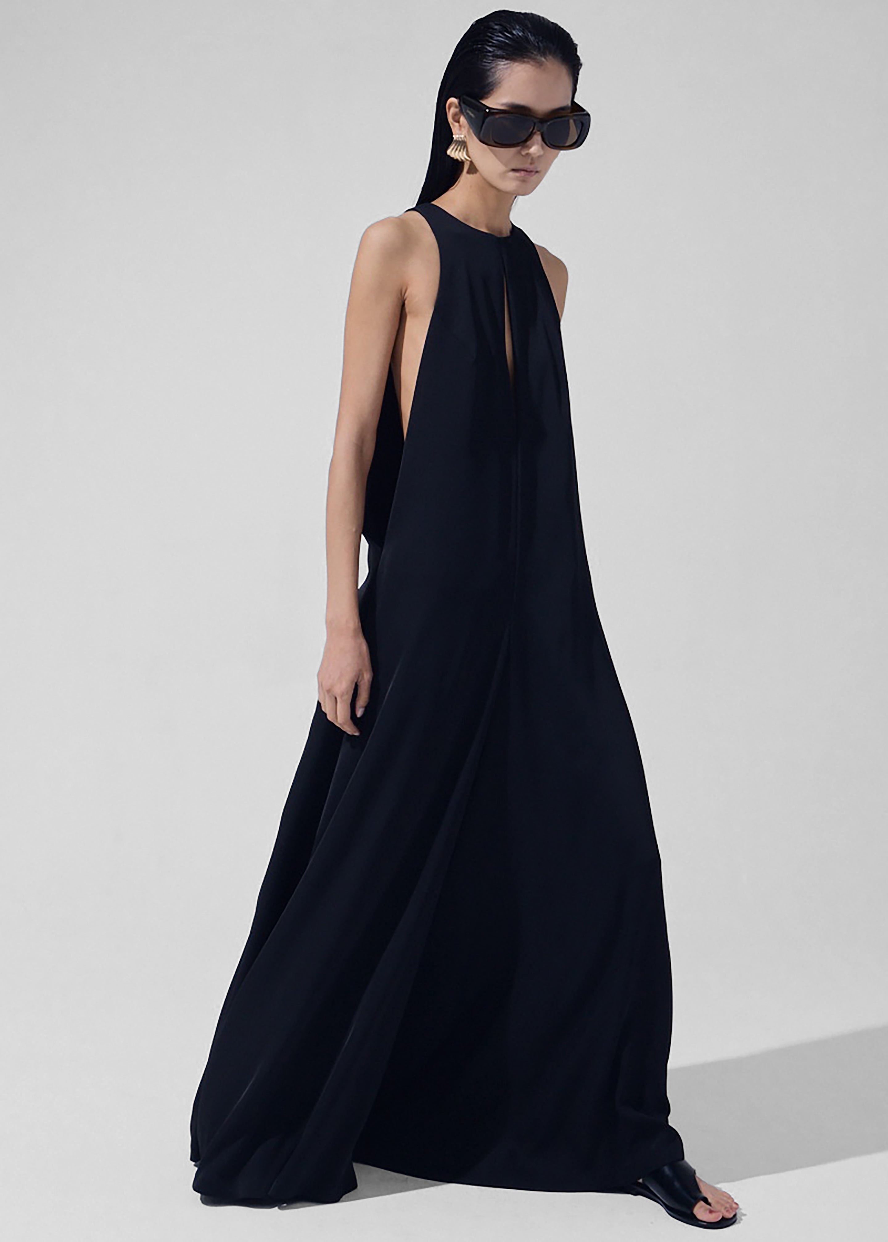 Mayan Wide Leg Jumpsuit - Black - 4