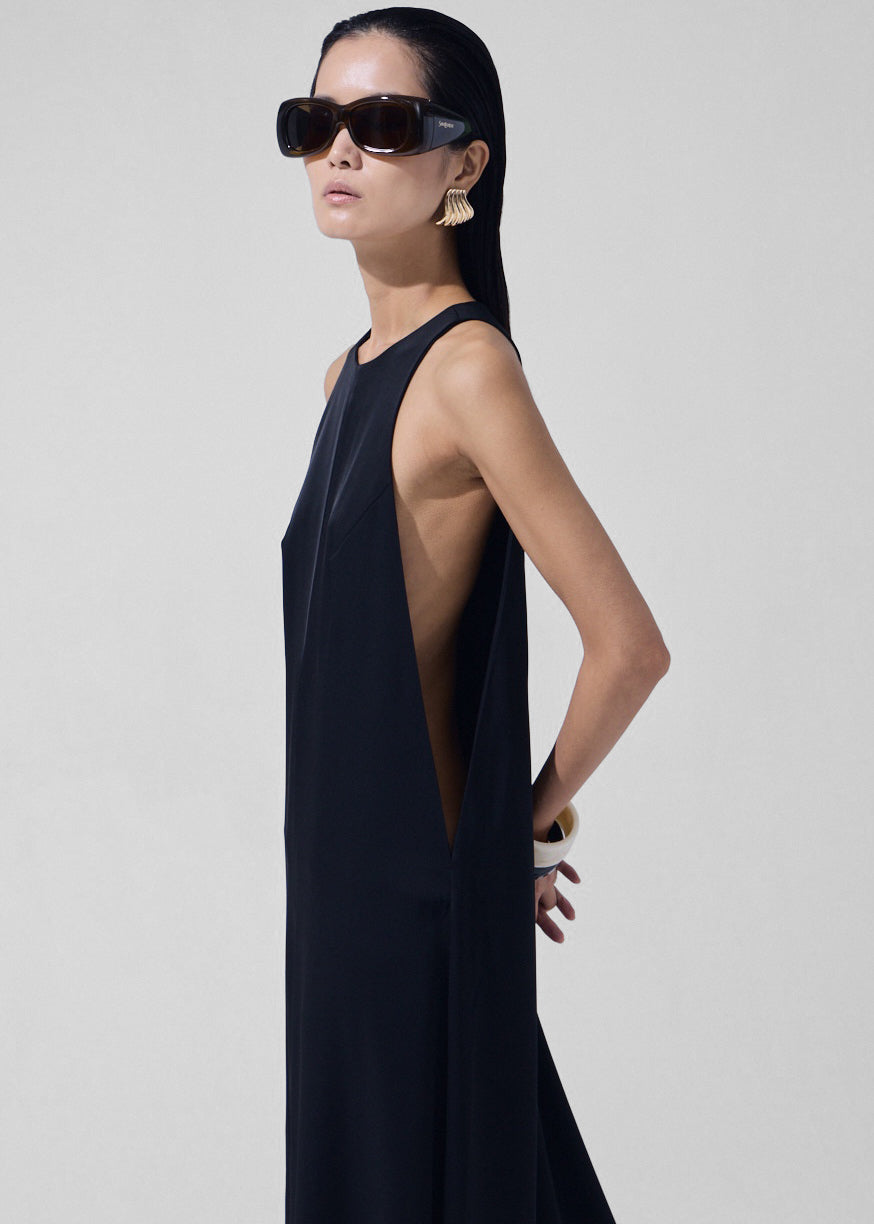 Mayan Wide Leg Jumpsuit - Black - 2