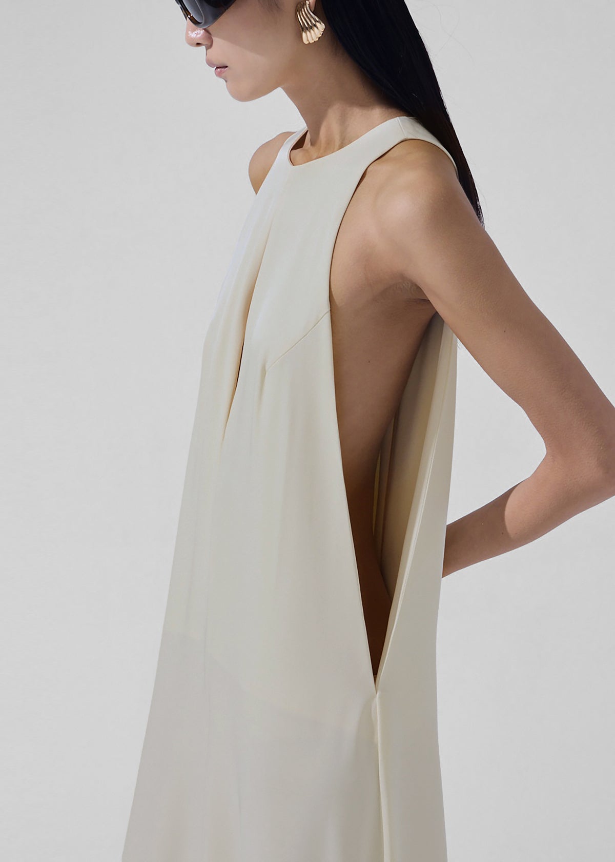 Mayan Wide Leg Jumpsuit - Ivory - 2