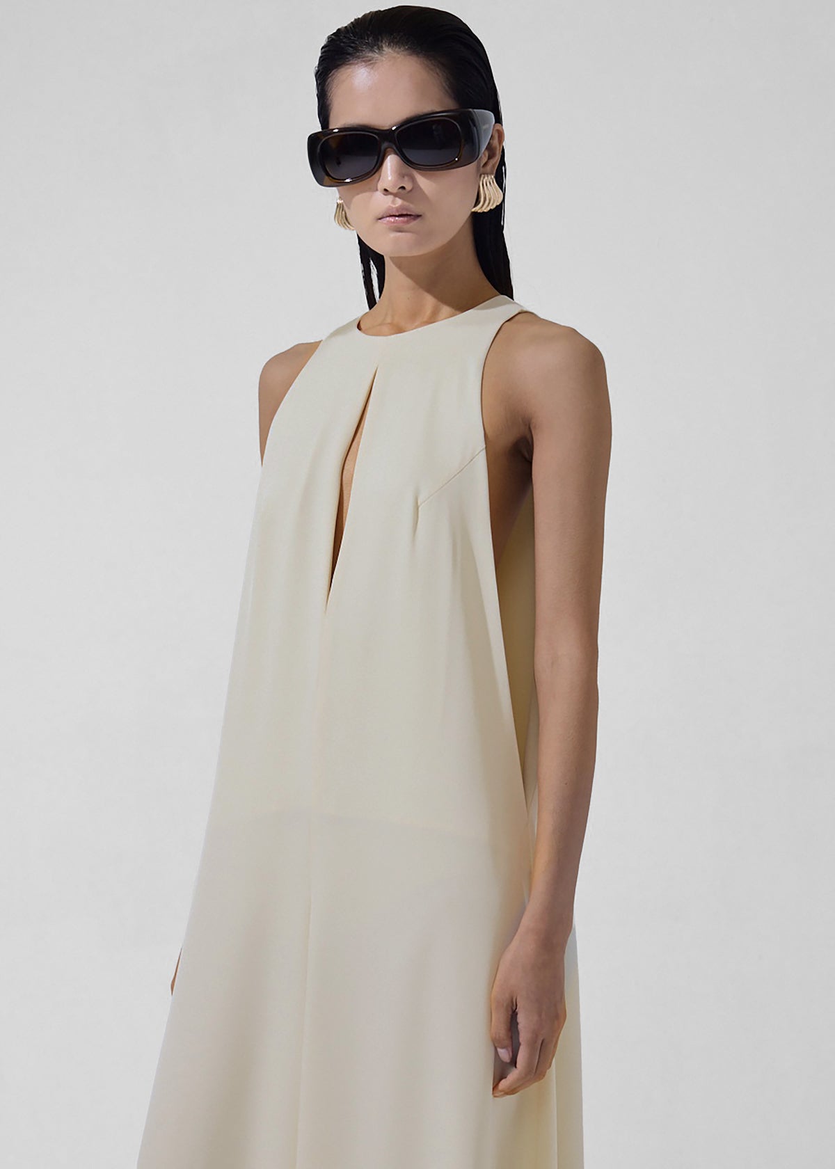 Mayan Wide Leg Jumpsuit - Ivory - 4