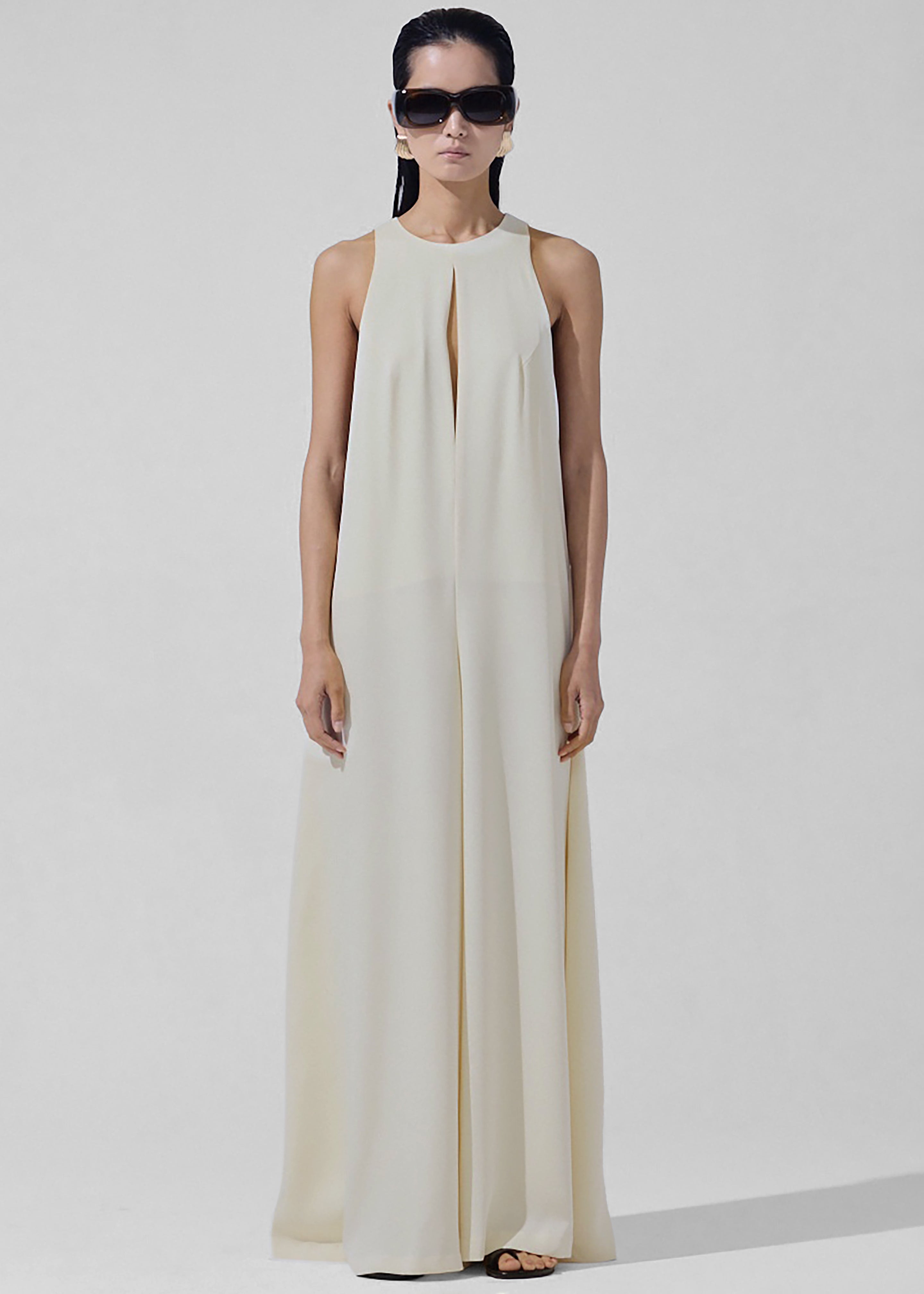 Mayan Wide Leg Jumpsuit - Ivory - 3