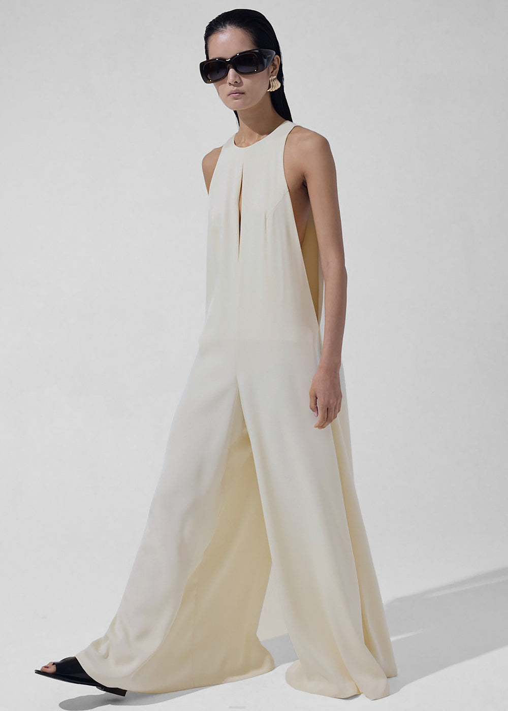 Mayan Wide Leg Jumpsuit - Ivory