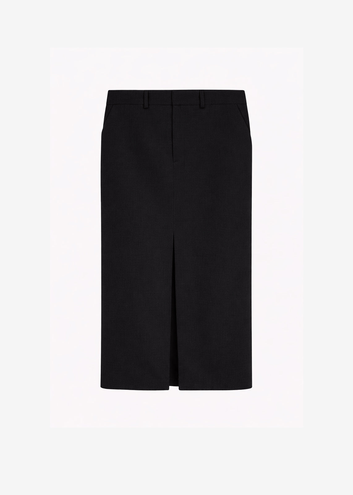 Maybelle Front Slit Pencil Skirt - Black
