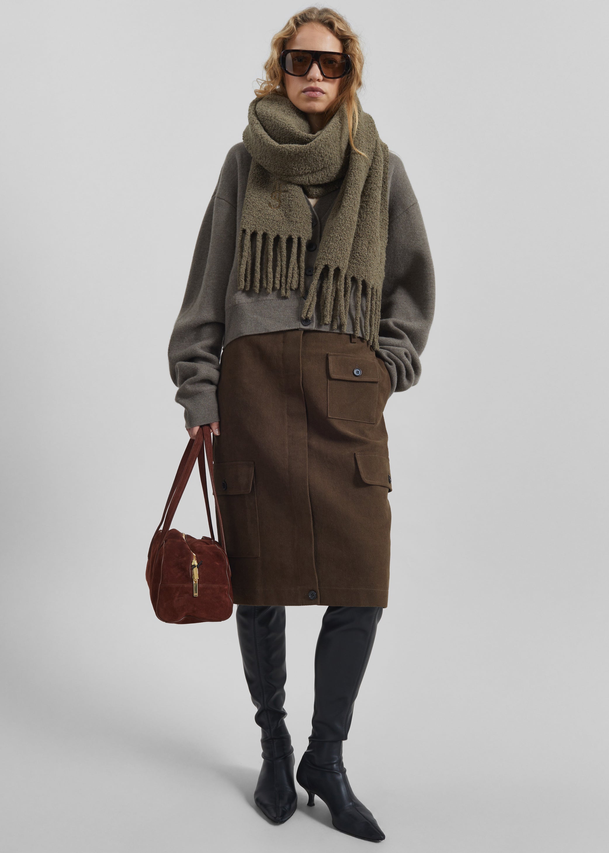 Shop the look image for Mayenne Cargo Skirt - Brown
