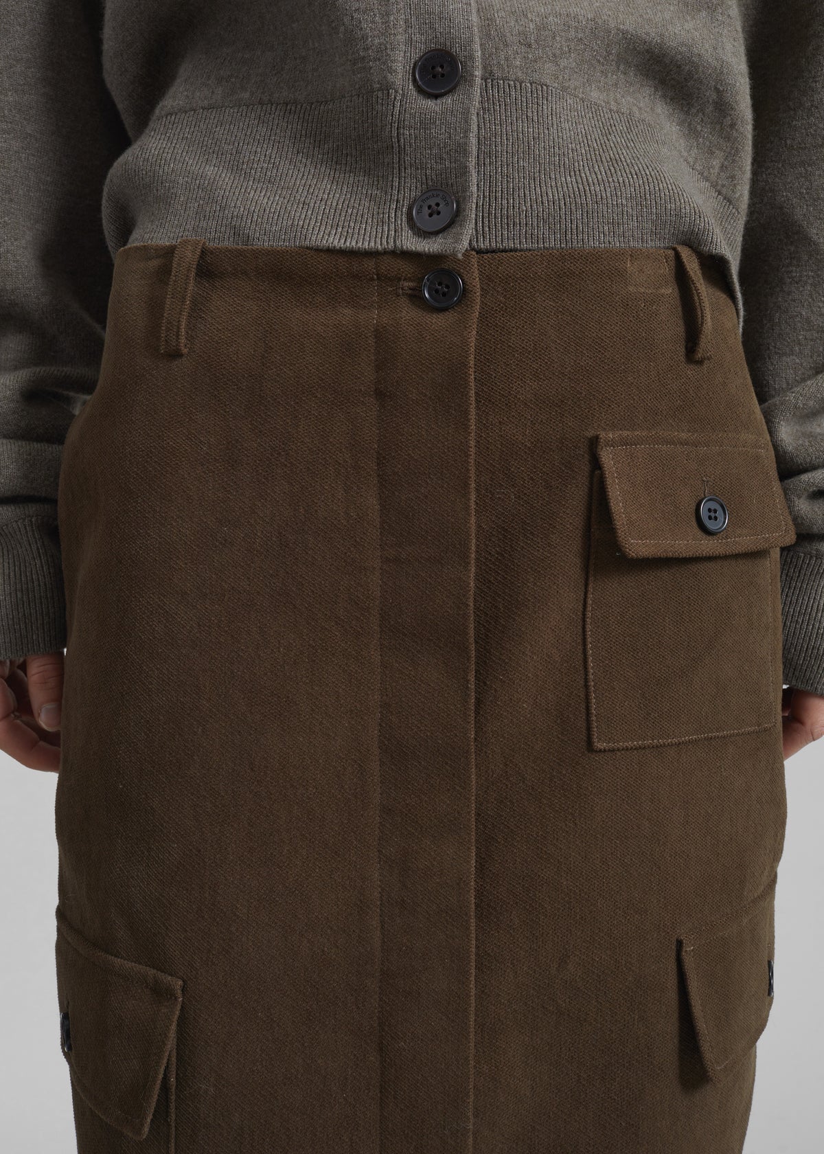 Mayenne Cargo Skirt - Brown - 3