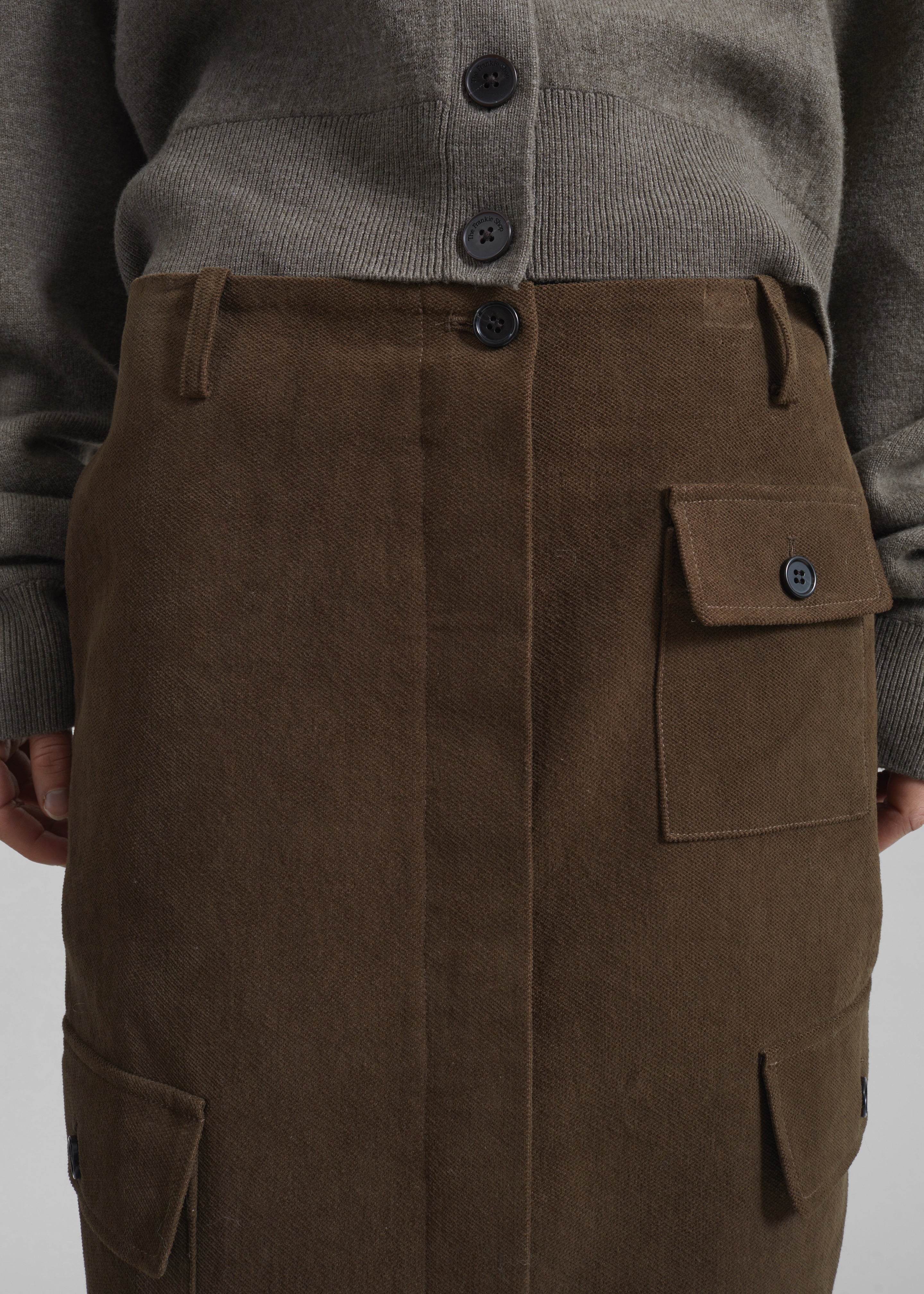 Mayenne Cargo Skirt - Brown - 3
