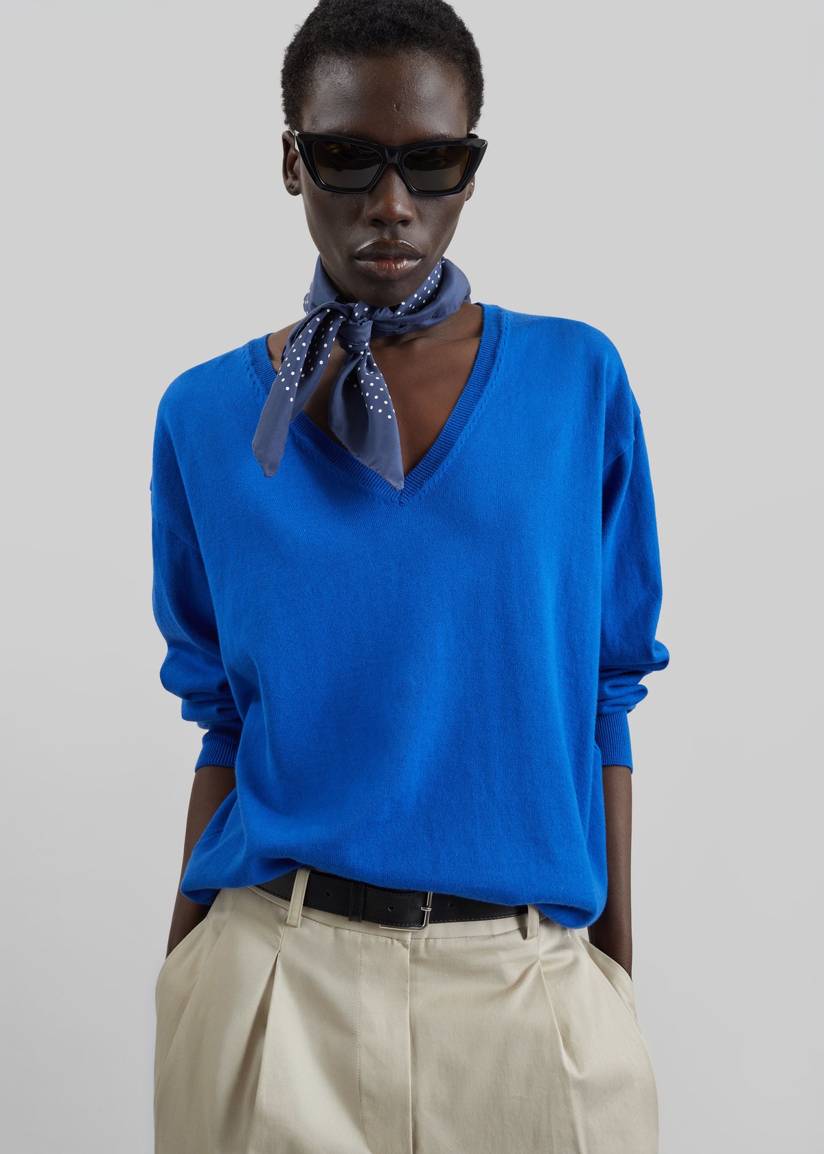 v neck sweater with dress shirt Meera V-Neck Sweater