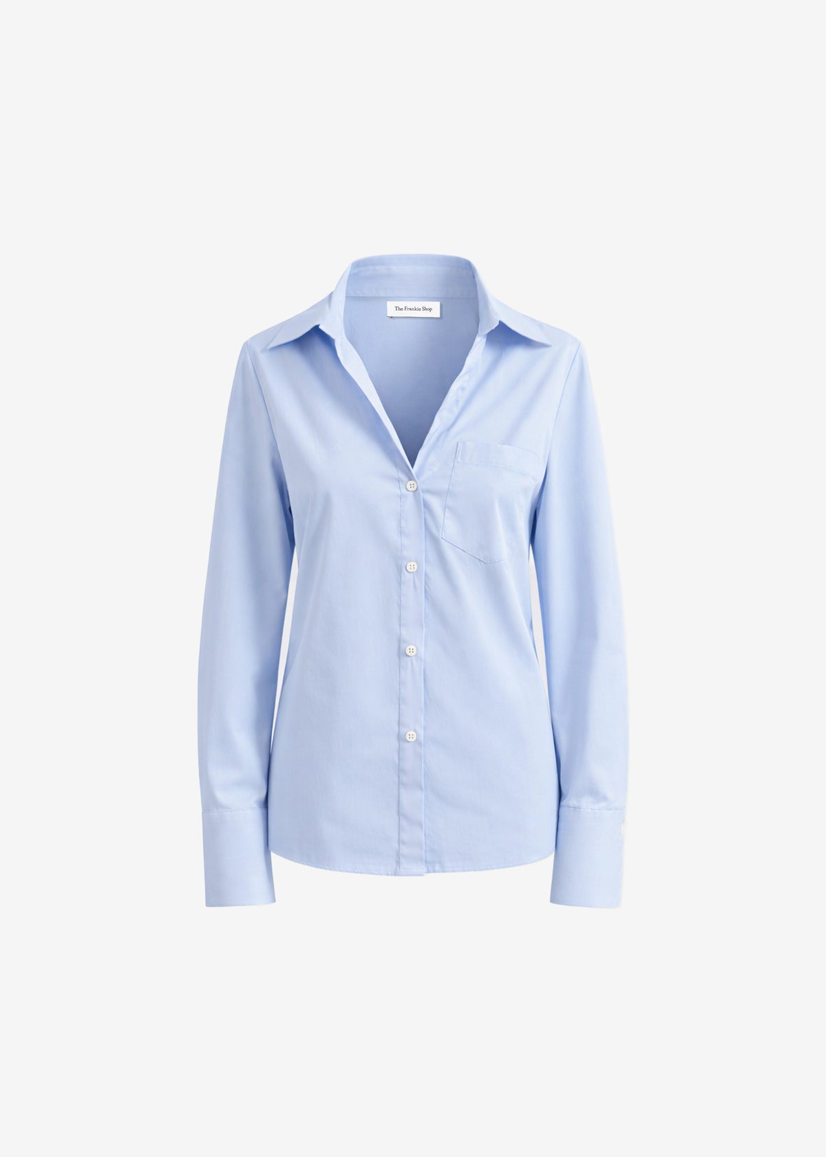 Mela Fitted Shirt - Light Blue