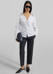 Mela Fitted Shirt - White