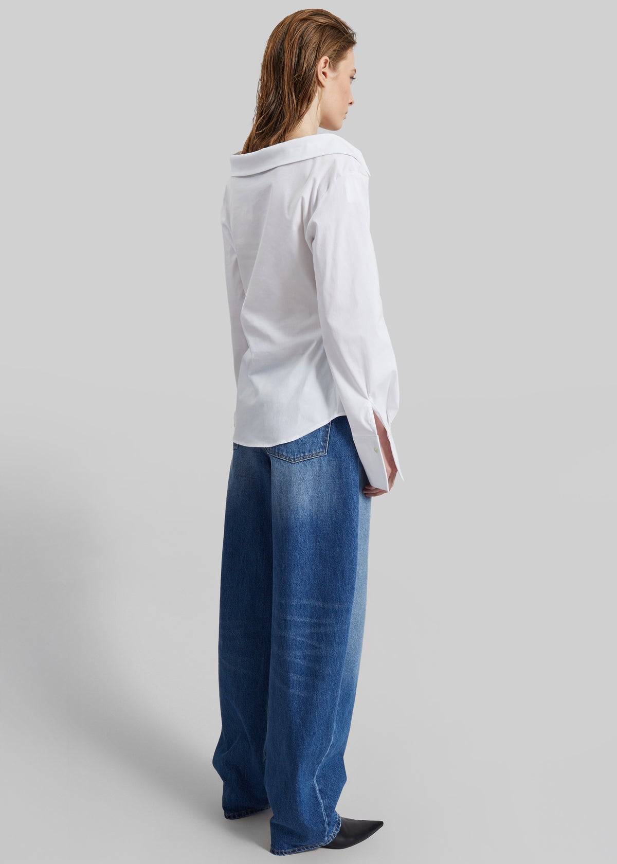 Mela Fitted Shirt - White