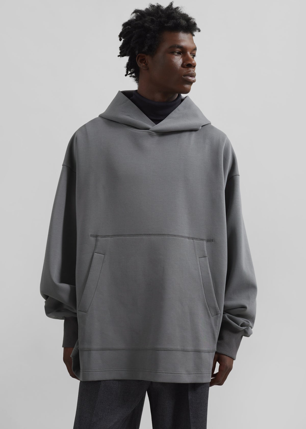 Melbo Oversized Hoodie - Grey - 1