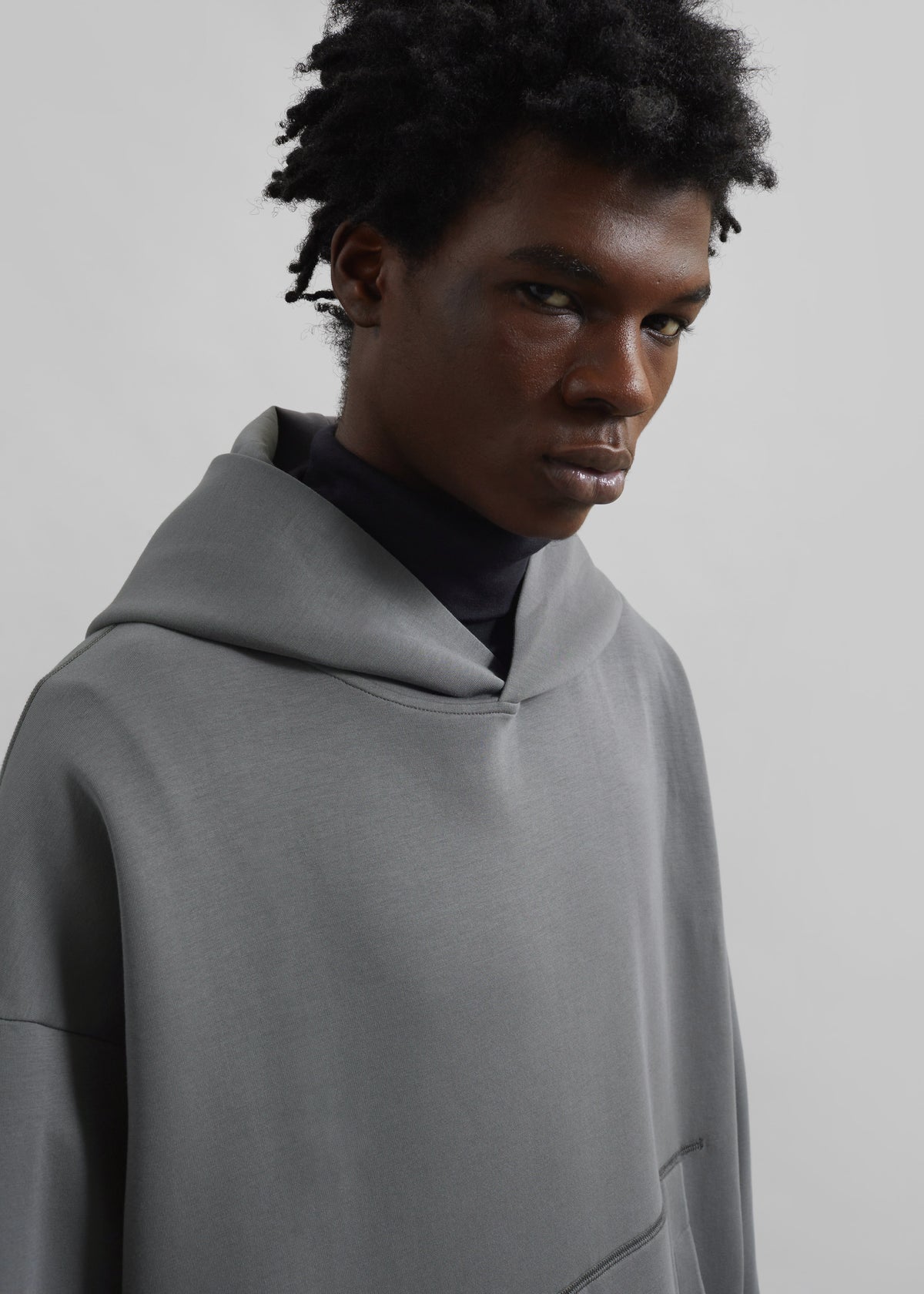 Melbo Oversized Hoodie - Grey - 2