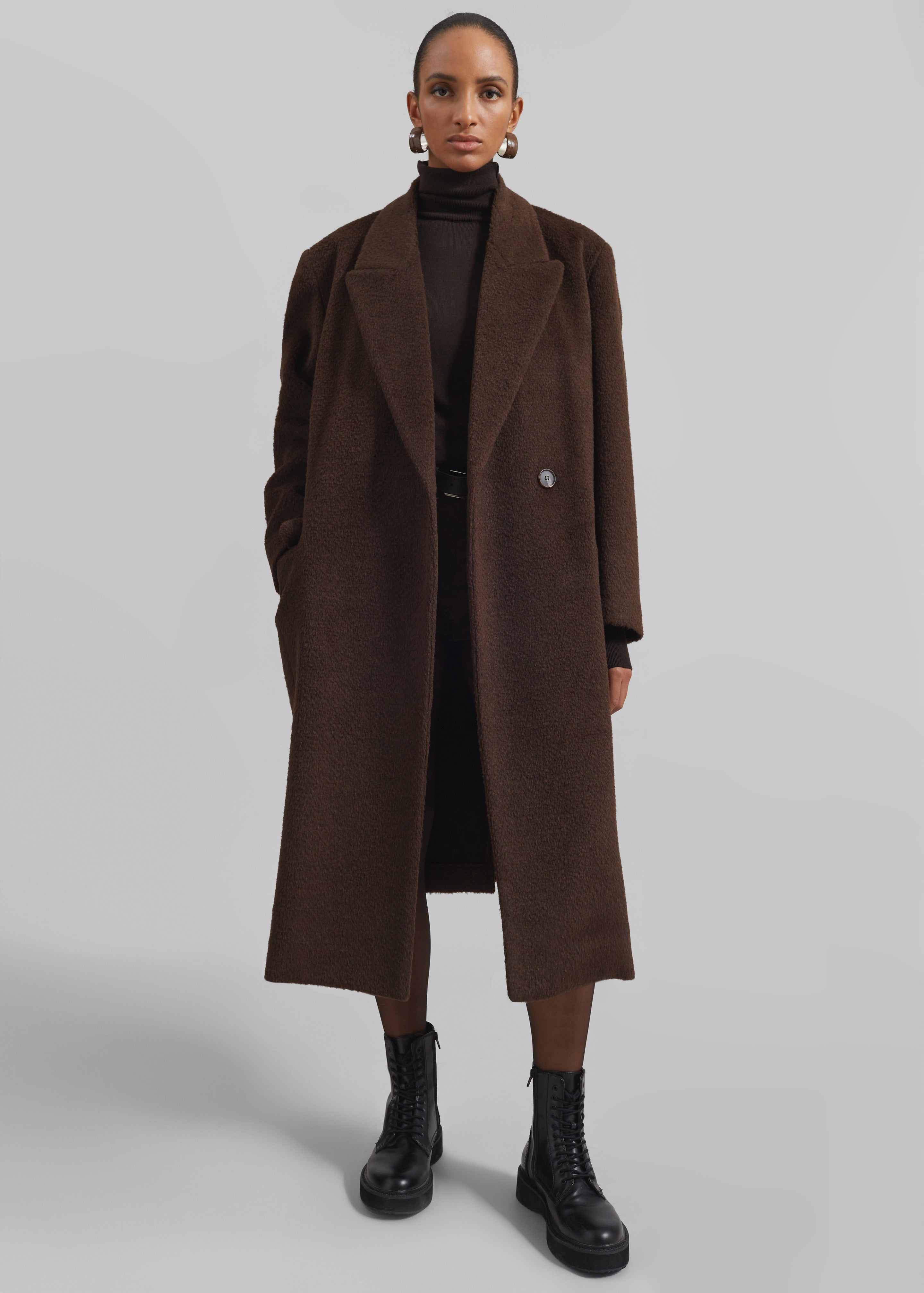 Melcombe Coat - Brown – The Frankie Shop