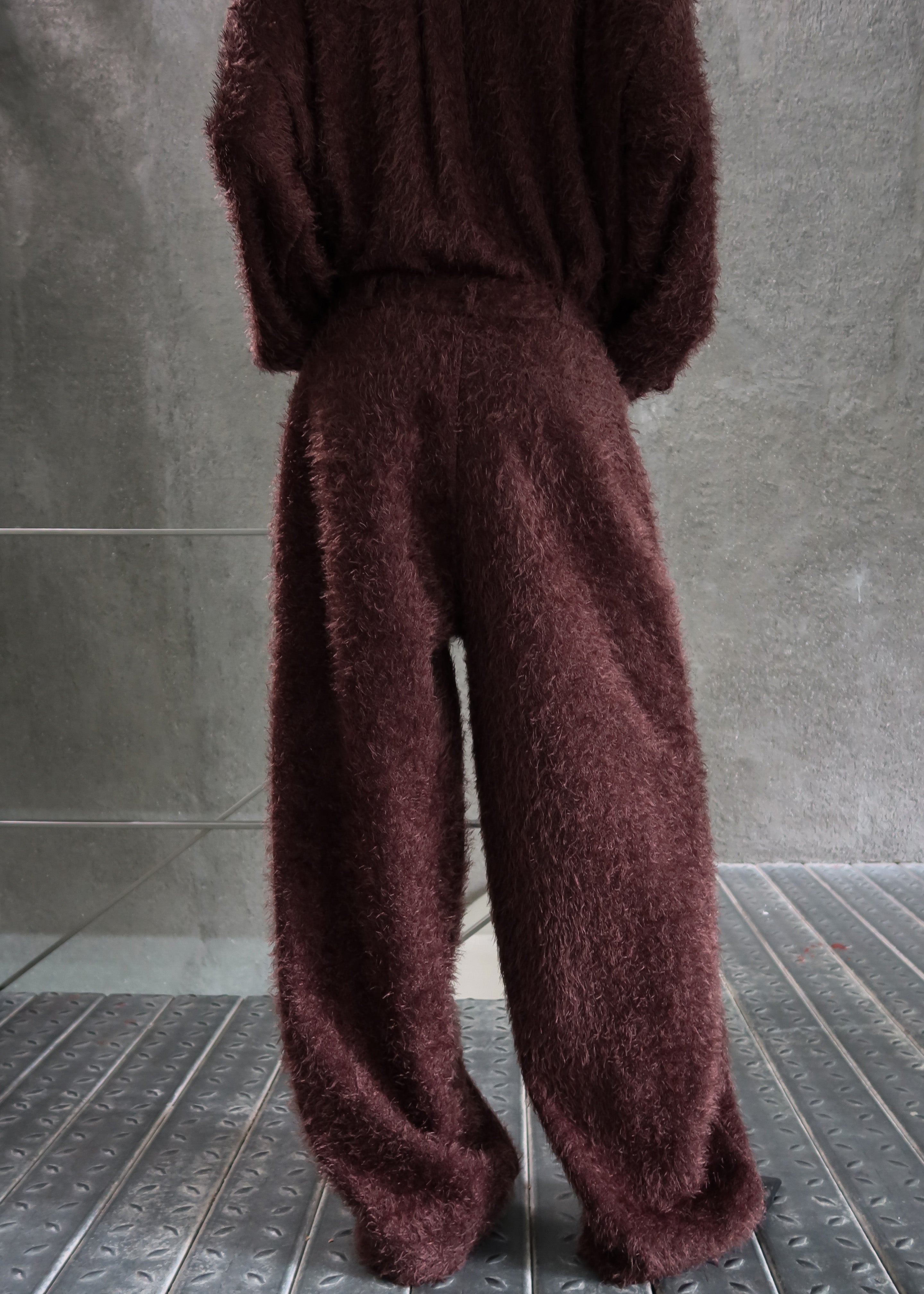 Melker Furry Pants - Mauve Brown – The Frankie Shop