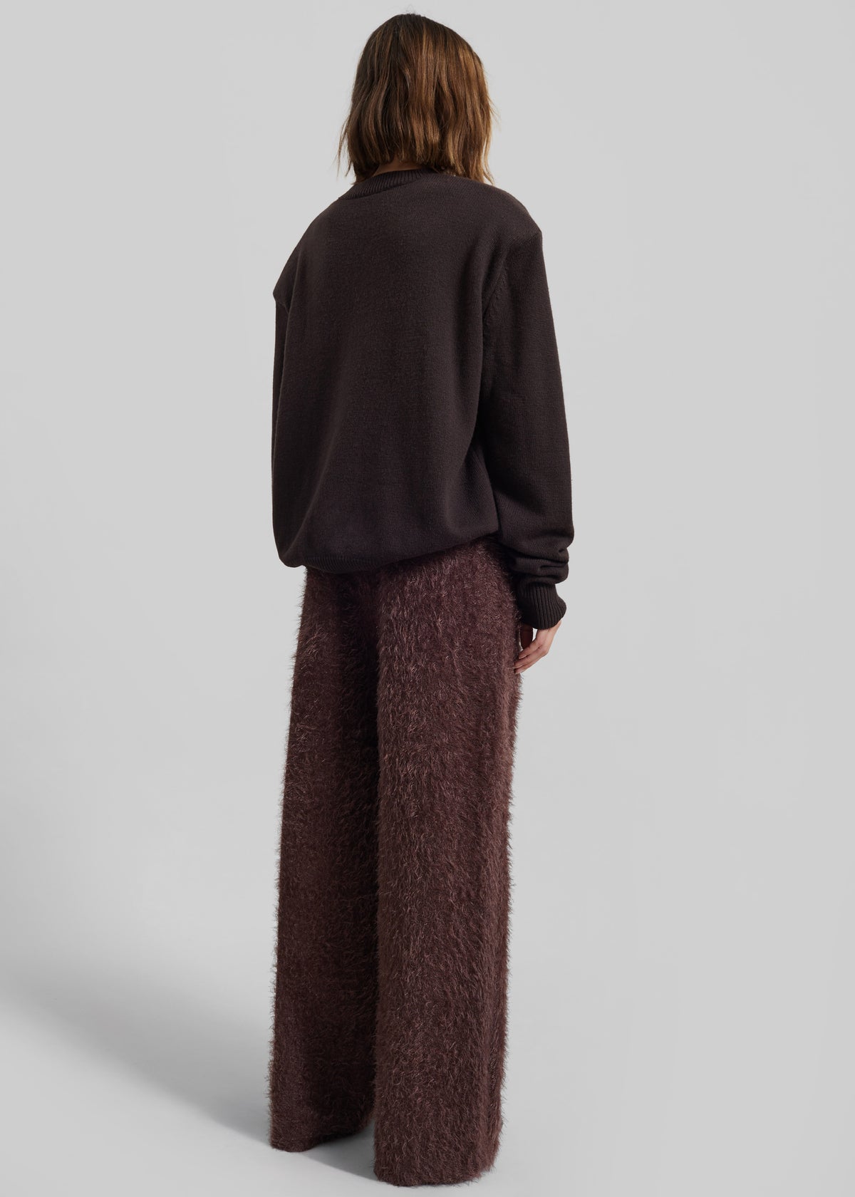 Melker Furry Pants - Mauve Brown - 11