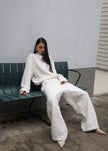 Melker Furry Pants - Off White