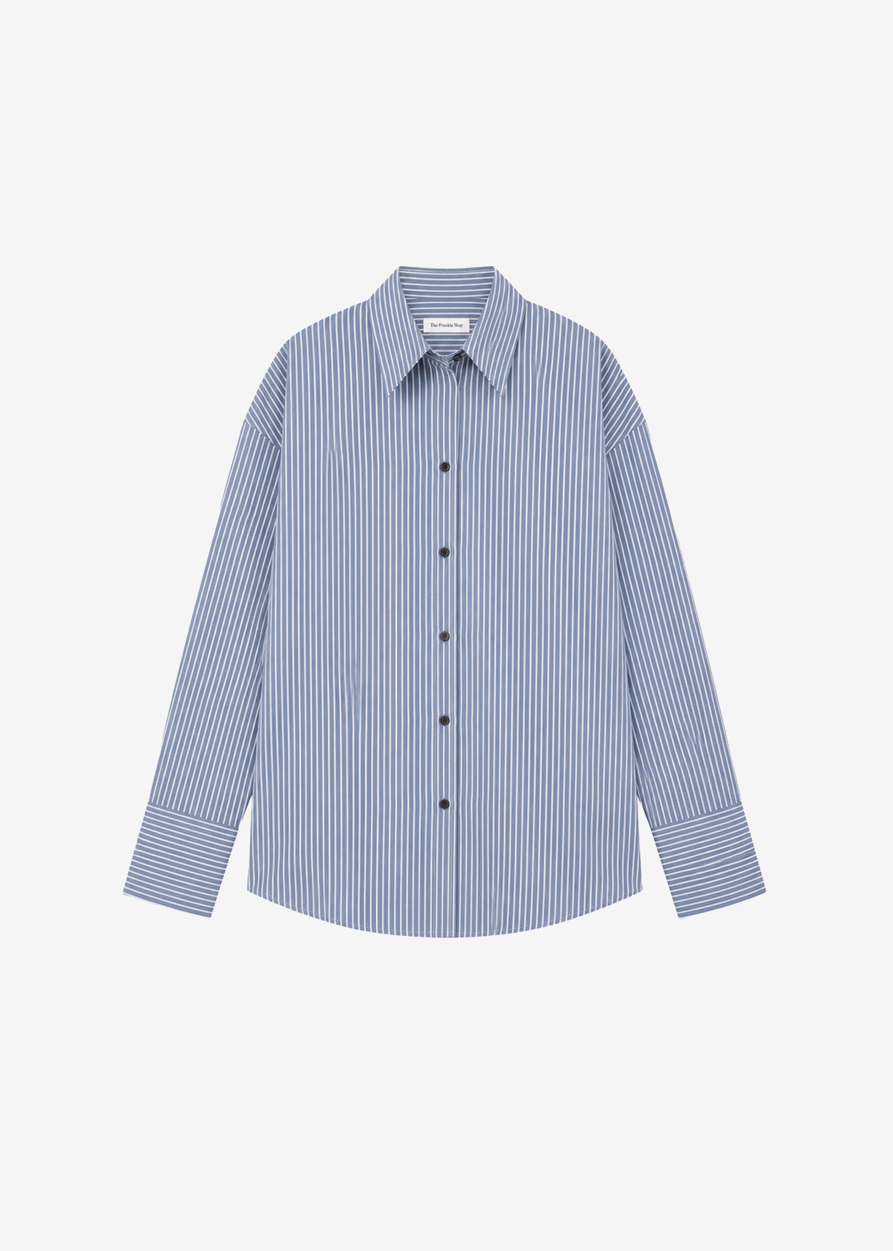 Menton Oversized Shirt - Navy/White Stripe - 10