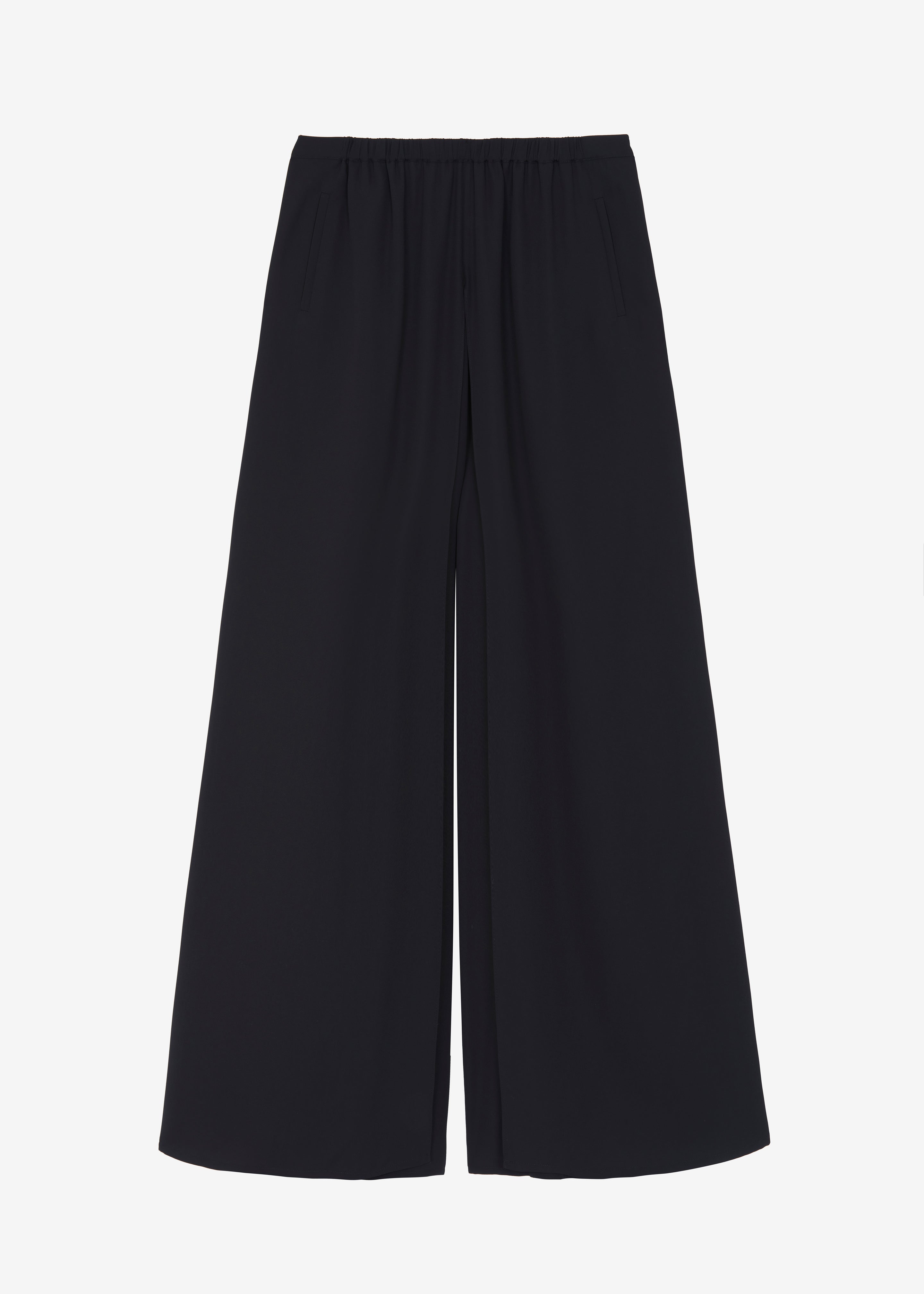 Merit Front Slit Pants - Black - 7