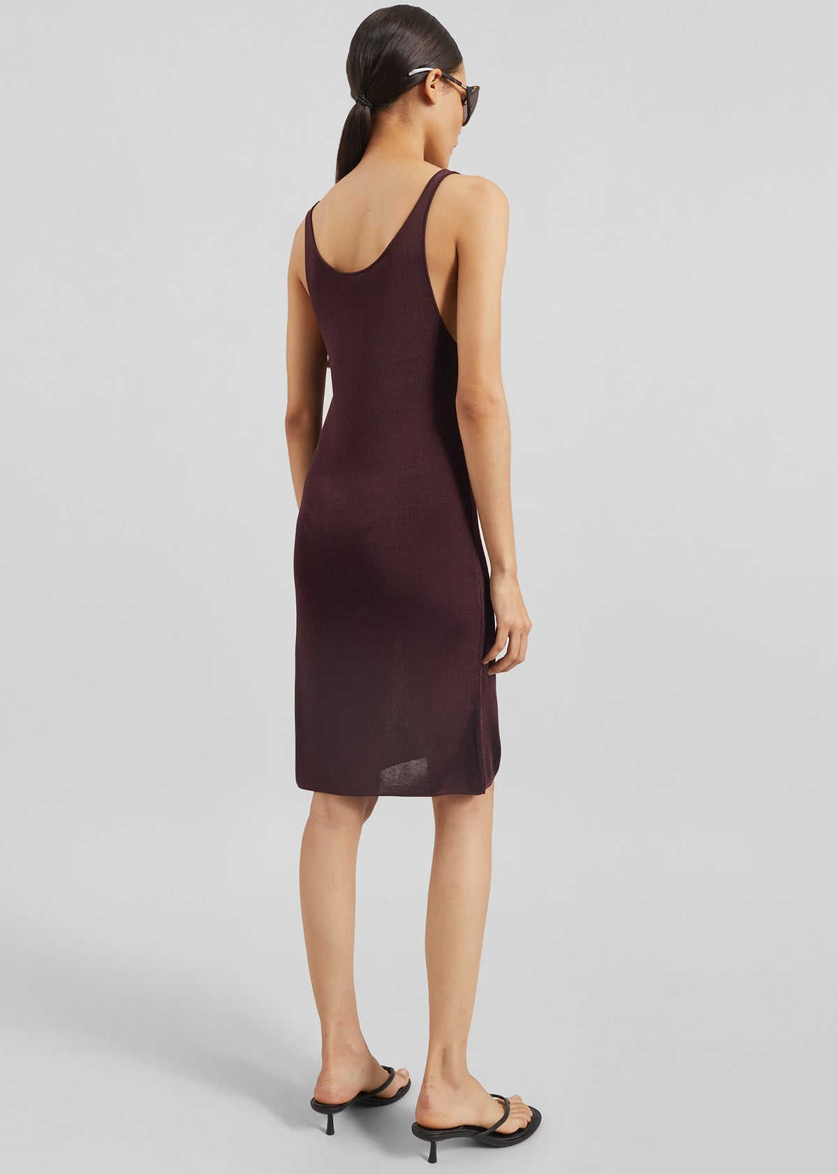 Miami Knit Mini Dress - Burgundy - 6