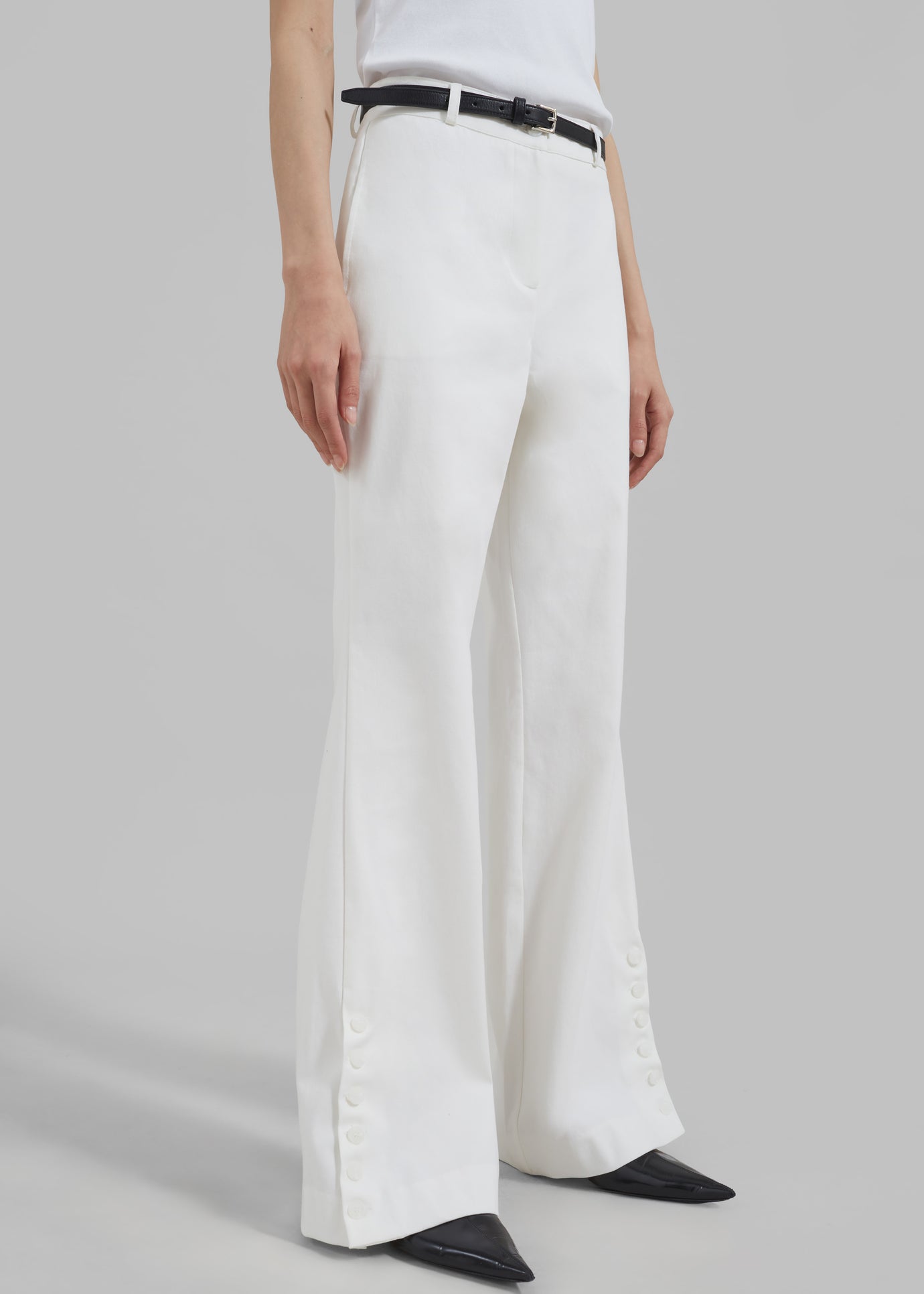 Michelle Flare Pants - Ivory - 1