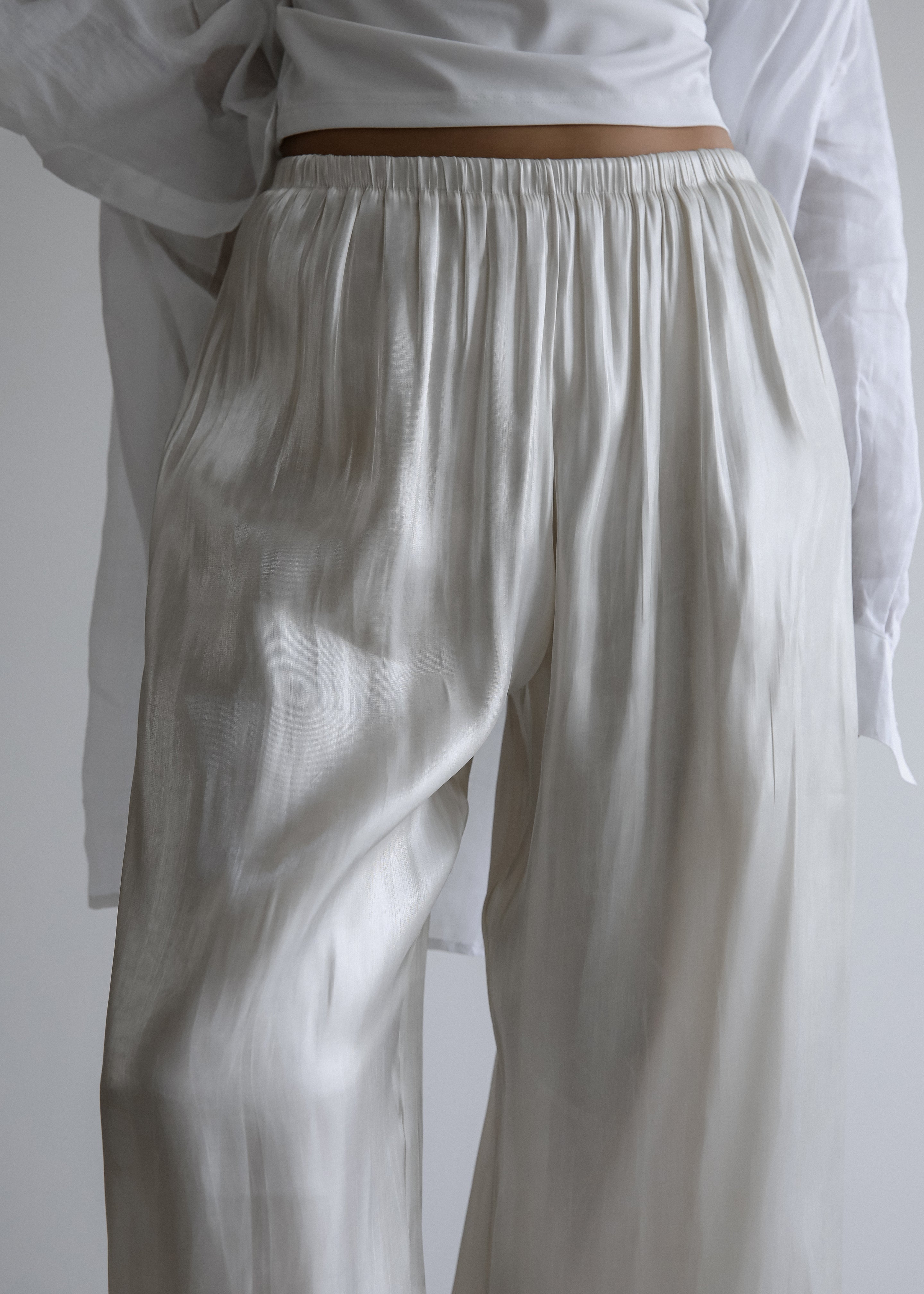 Mika Wide Pants - White - 9