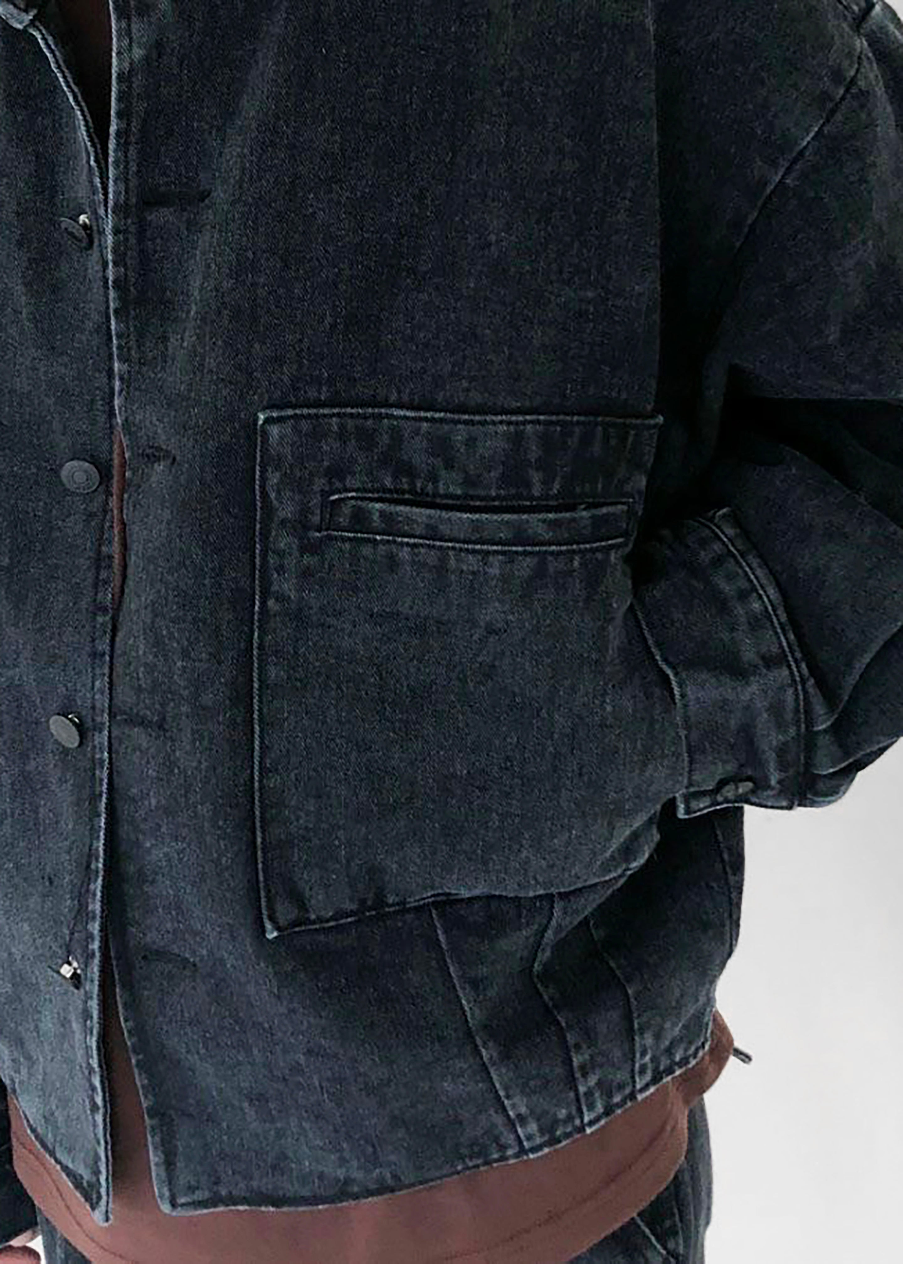 Miller Denim Jacket - Black Wash – The Frankie Shop