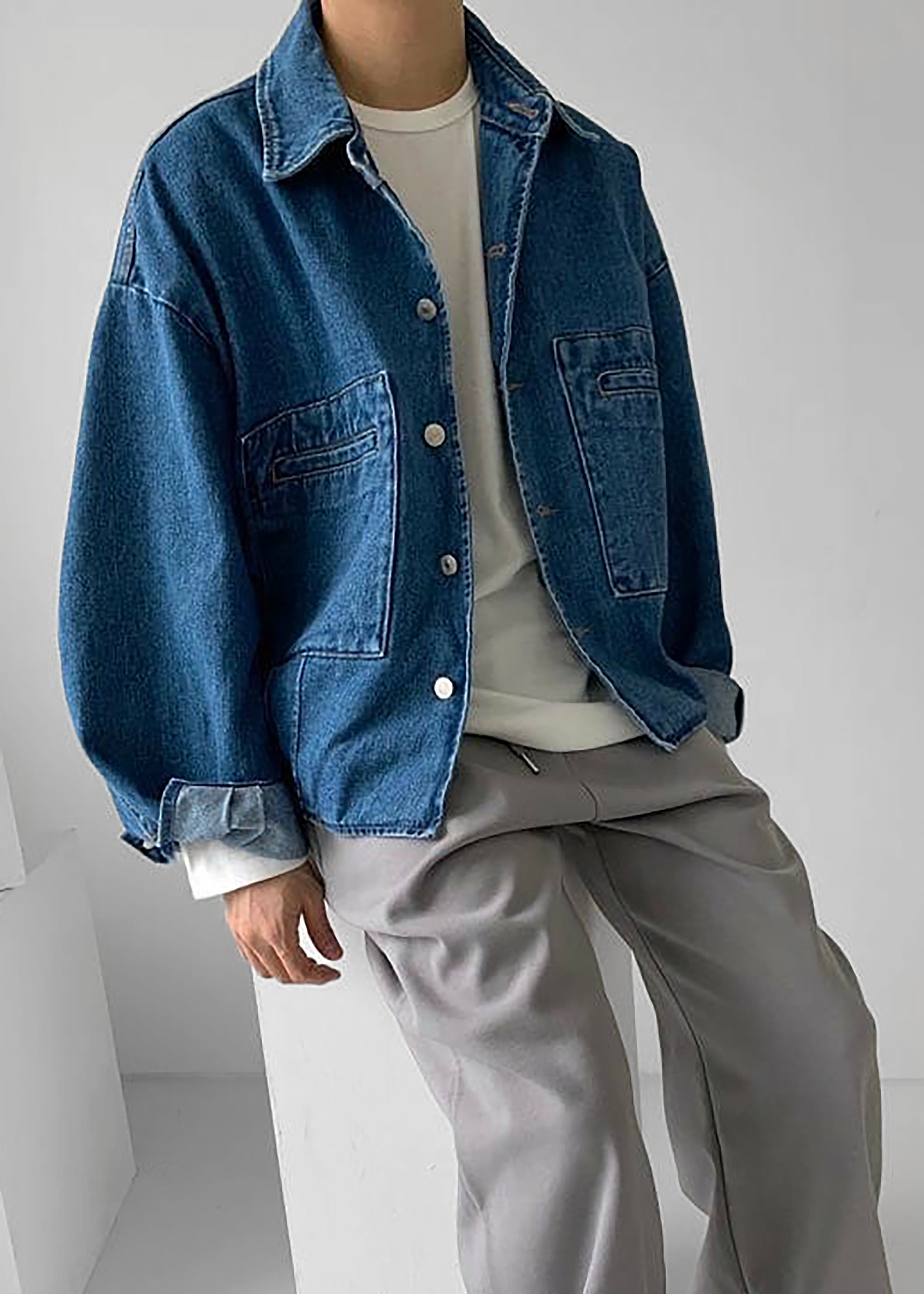 2022人気特価 完売 THE FRANKIE SHOP HAYLA CONTRAST DENIM カジュアル