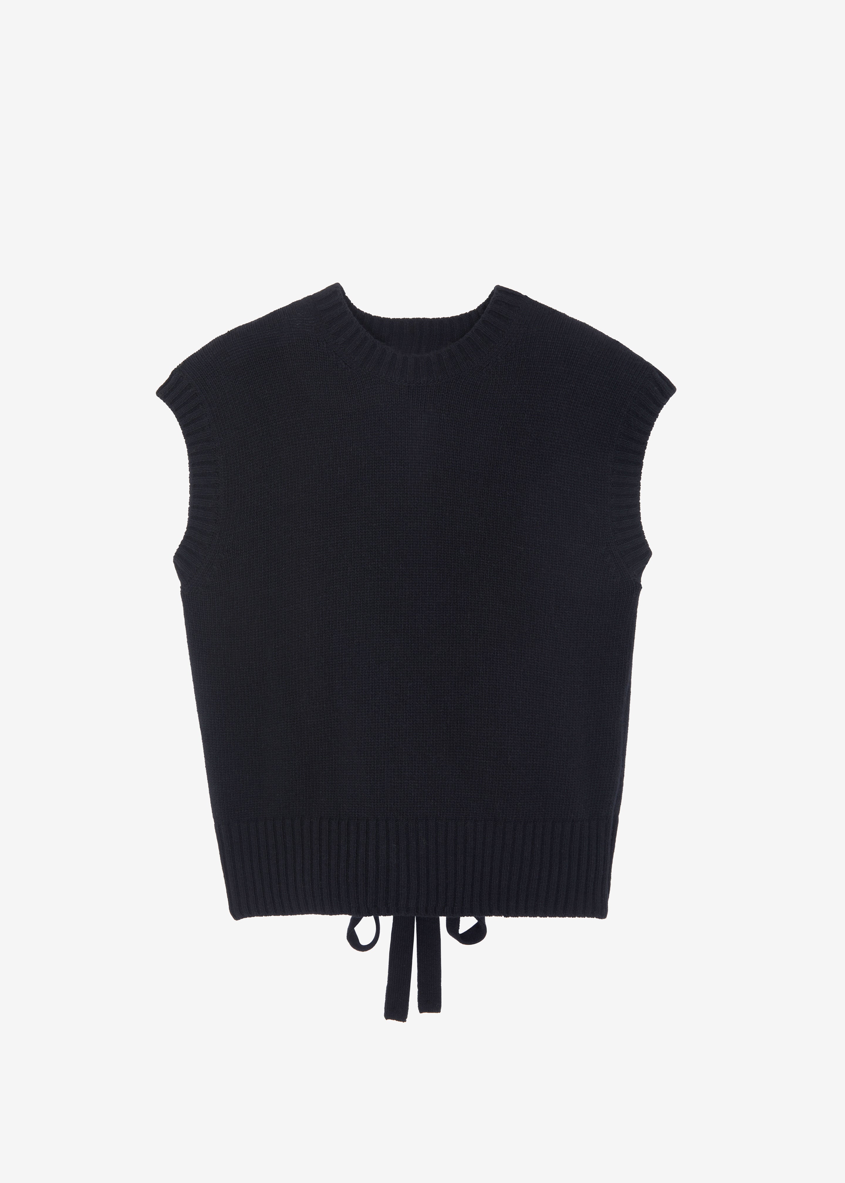 Milo Knit Vest - Black