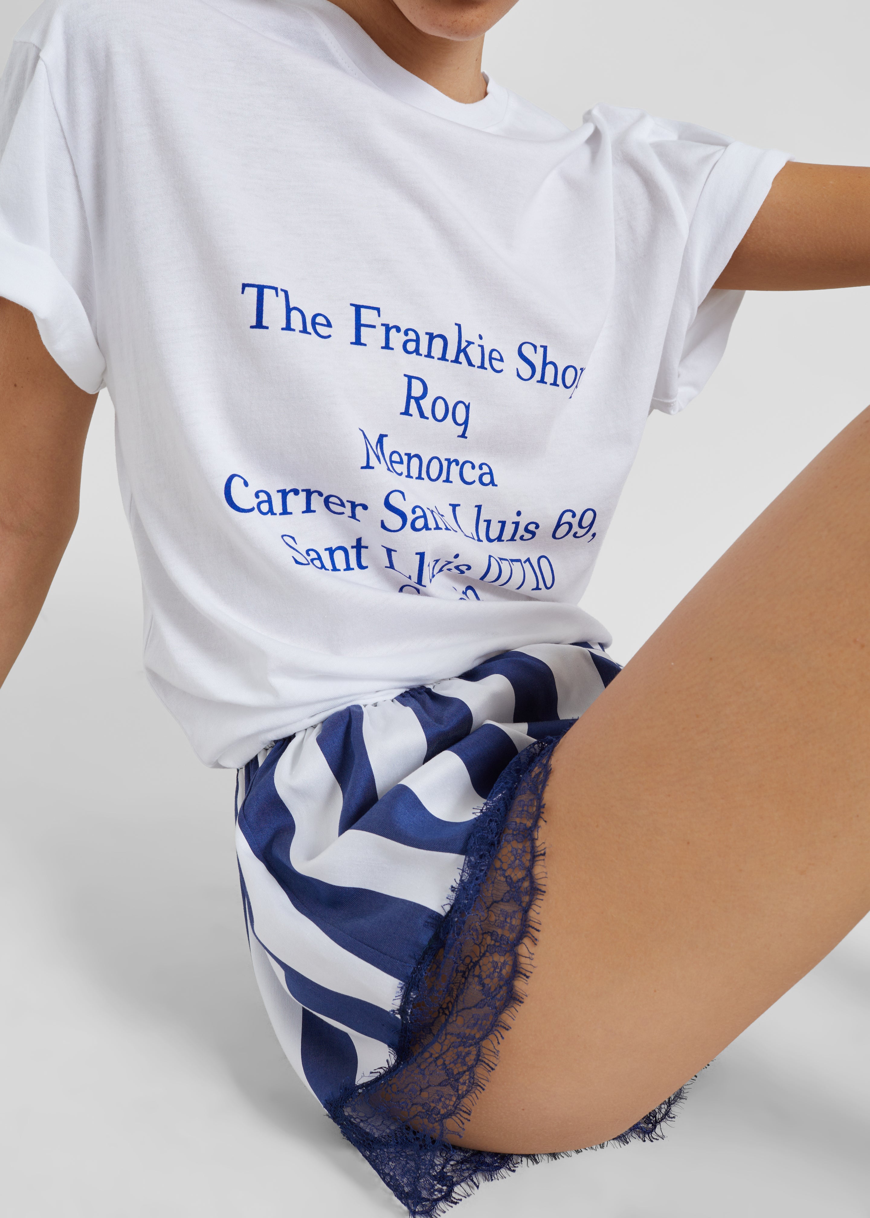 Milos Mini Boxer Shorts - Navy/White Stripe - 8