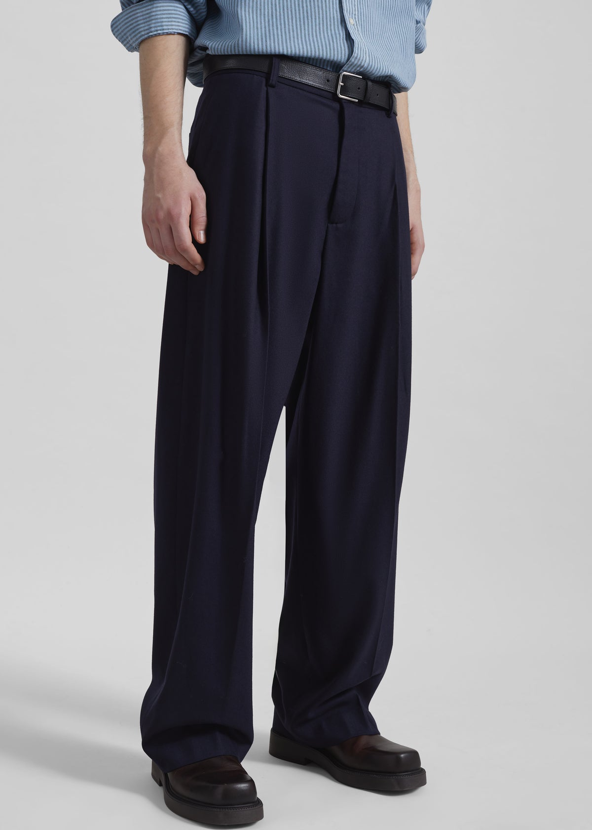 Milton Flannel Trousers - Navy - 9