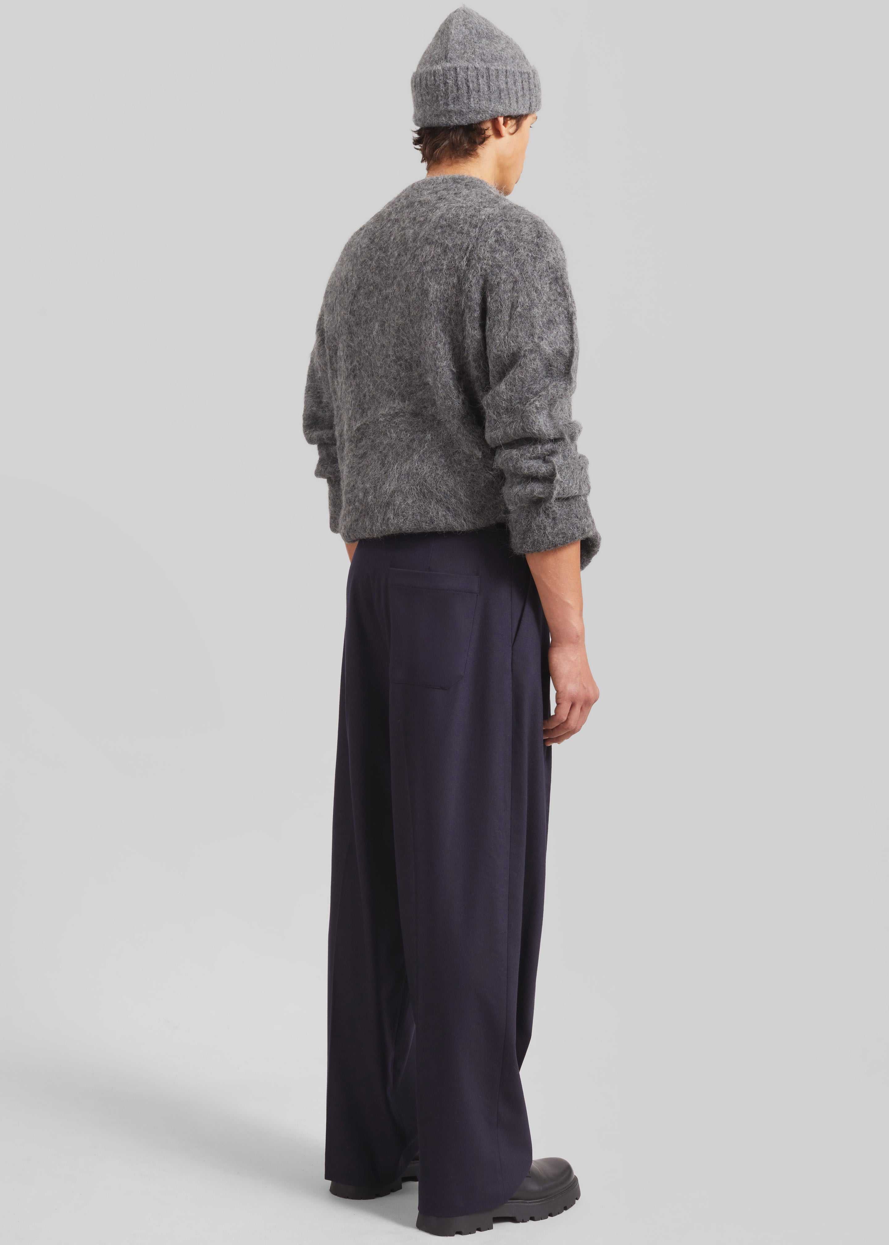 Milton Flannel Trousers - Navy – The Frankie Shop