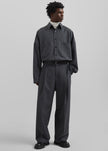 Milton Wool Blend Trousers - Dark Grey