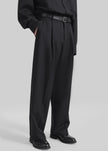 Milton Wool-Blend Trousers - Black