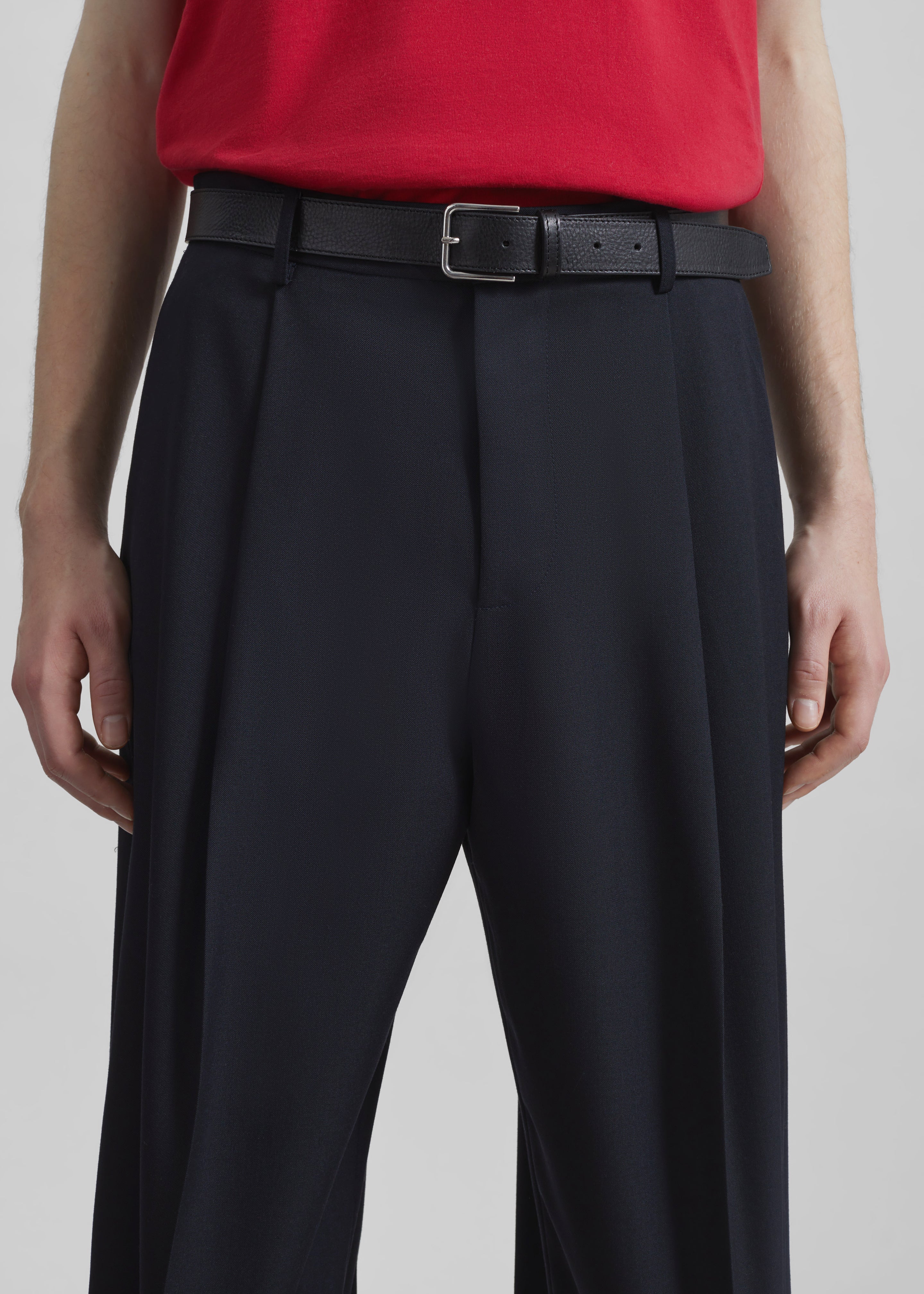 Milton Wool-Blend Trousers - Dark Navy - 3