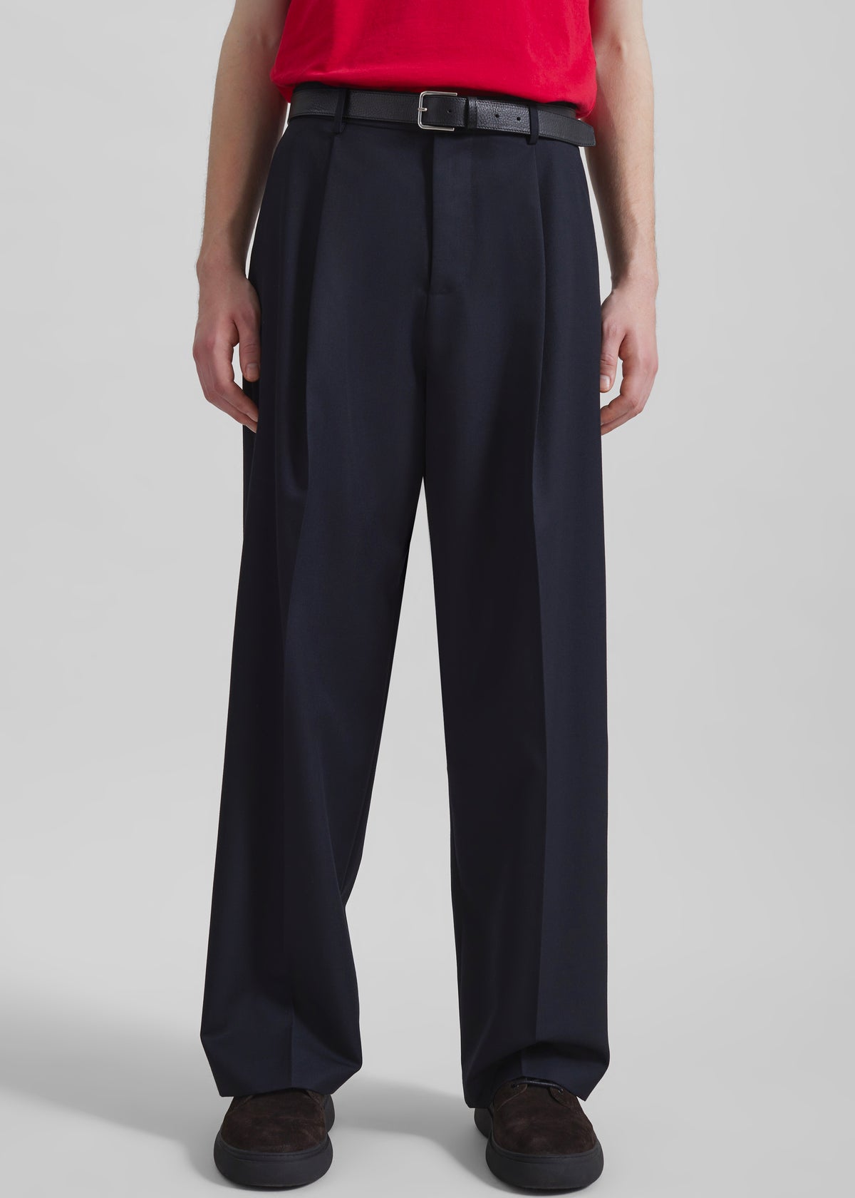 Milton Wool-Blend Trousers - Dark Navy - 5
