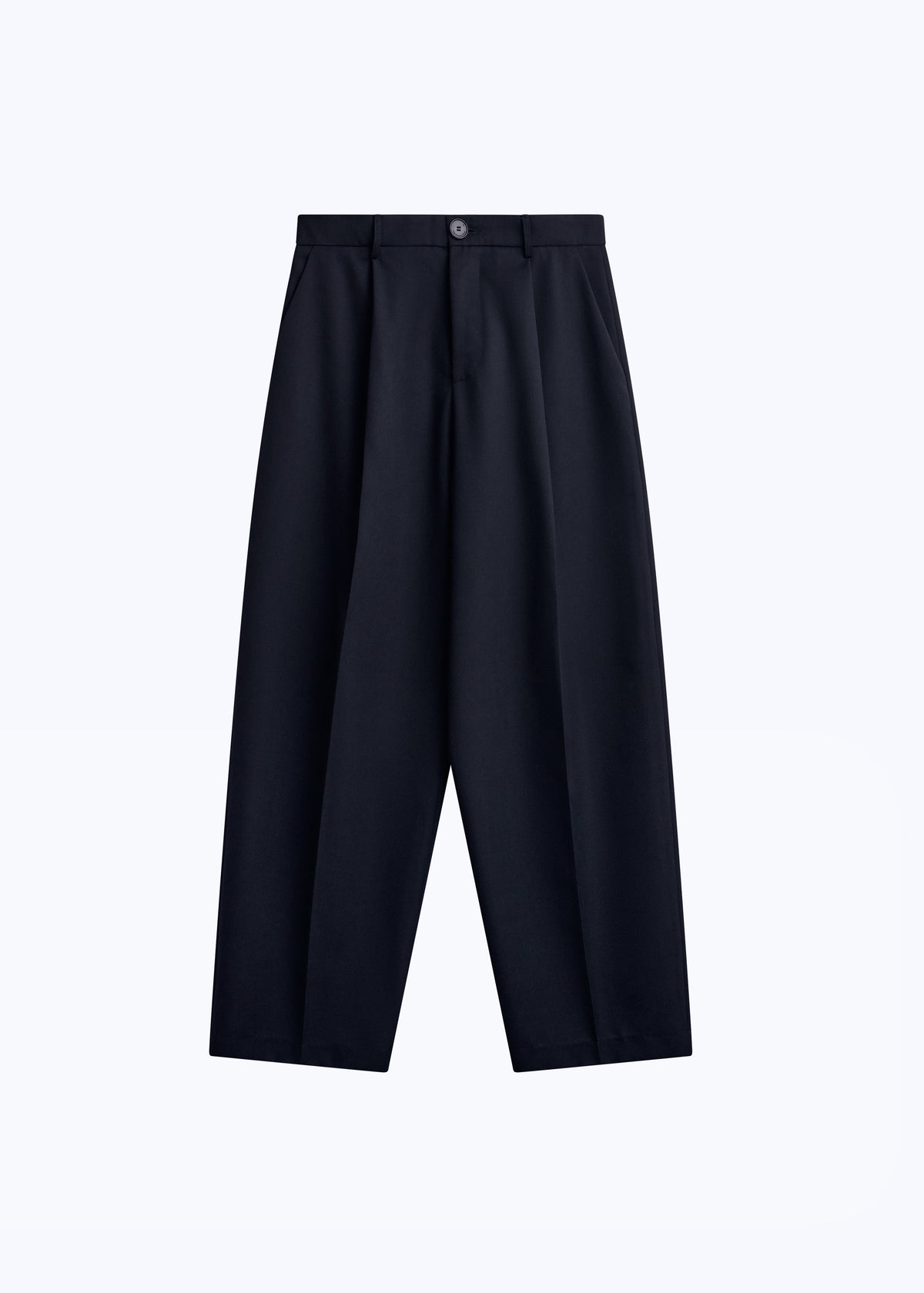Milton Wool-Blend Trousers - Dark Navy - 8