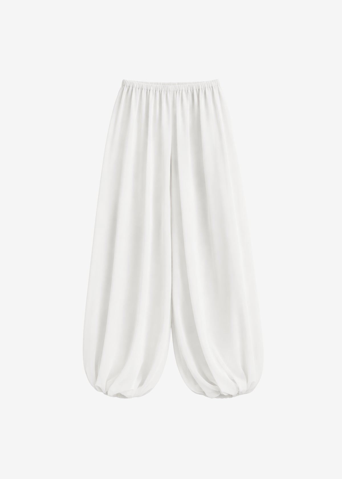 Mio Sheer Balloon Pants - White - 9