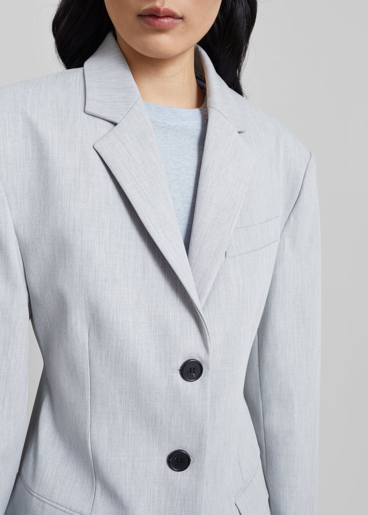 Mirbel Cinched Blazer - Light Grey - 8