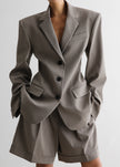 Mirbel Cinched Blazer - Taupe