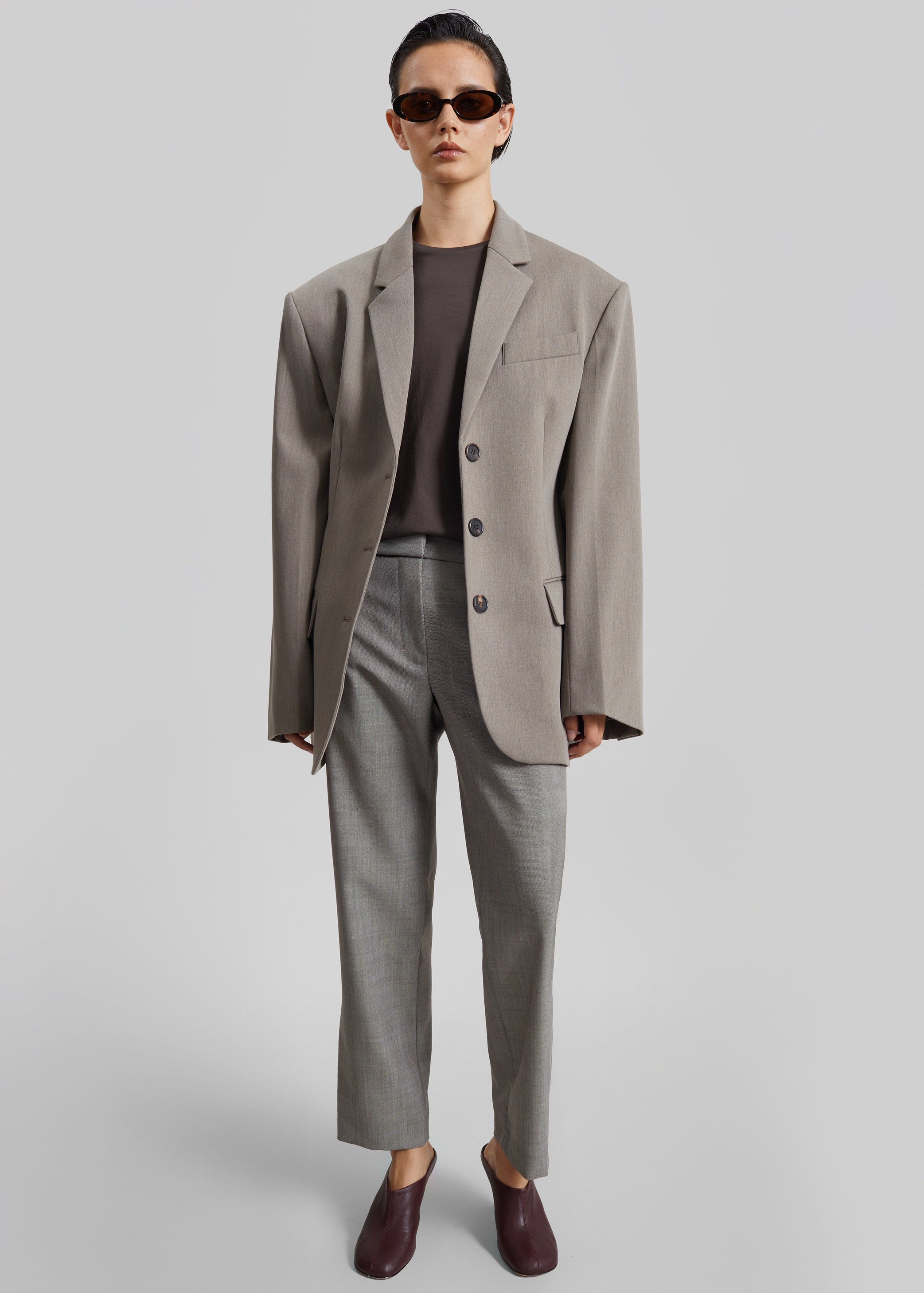 Shop the look image for Mirbel Cinched Blazer - Taupe