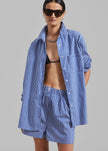 Mirca Boxer Shorts - Blue Multi Stripe