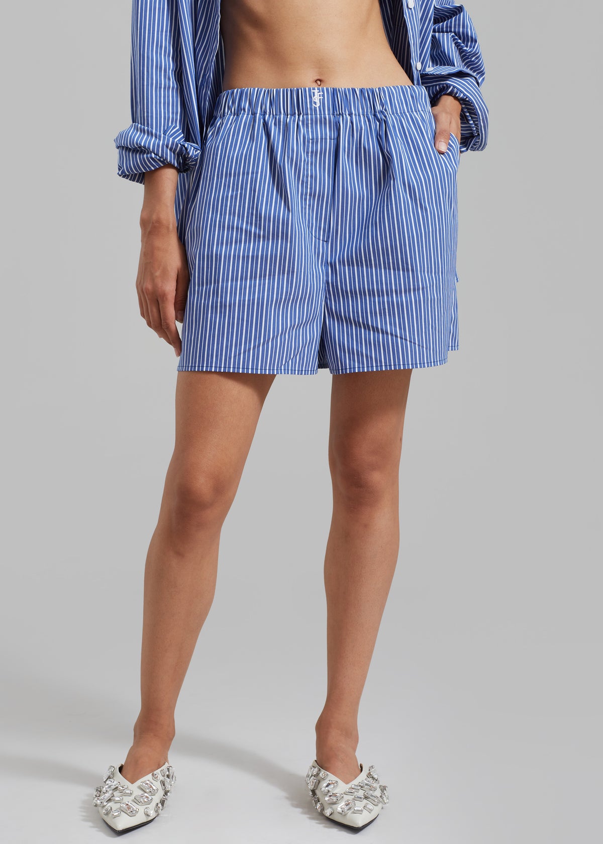 Mirca Boxer Shorts - Blue Multi Stripe - 5