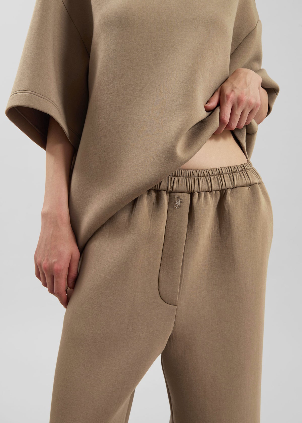 Mirca Neoprene Elastic Pants - Camel - 4