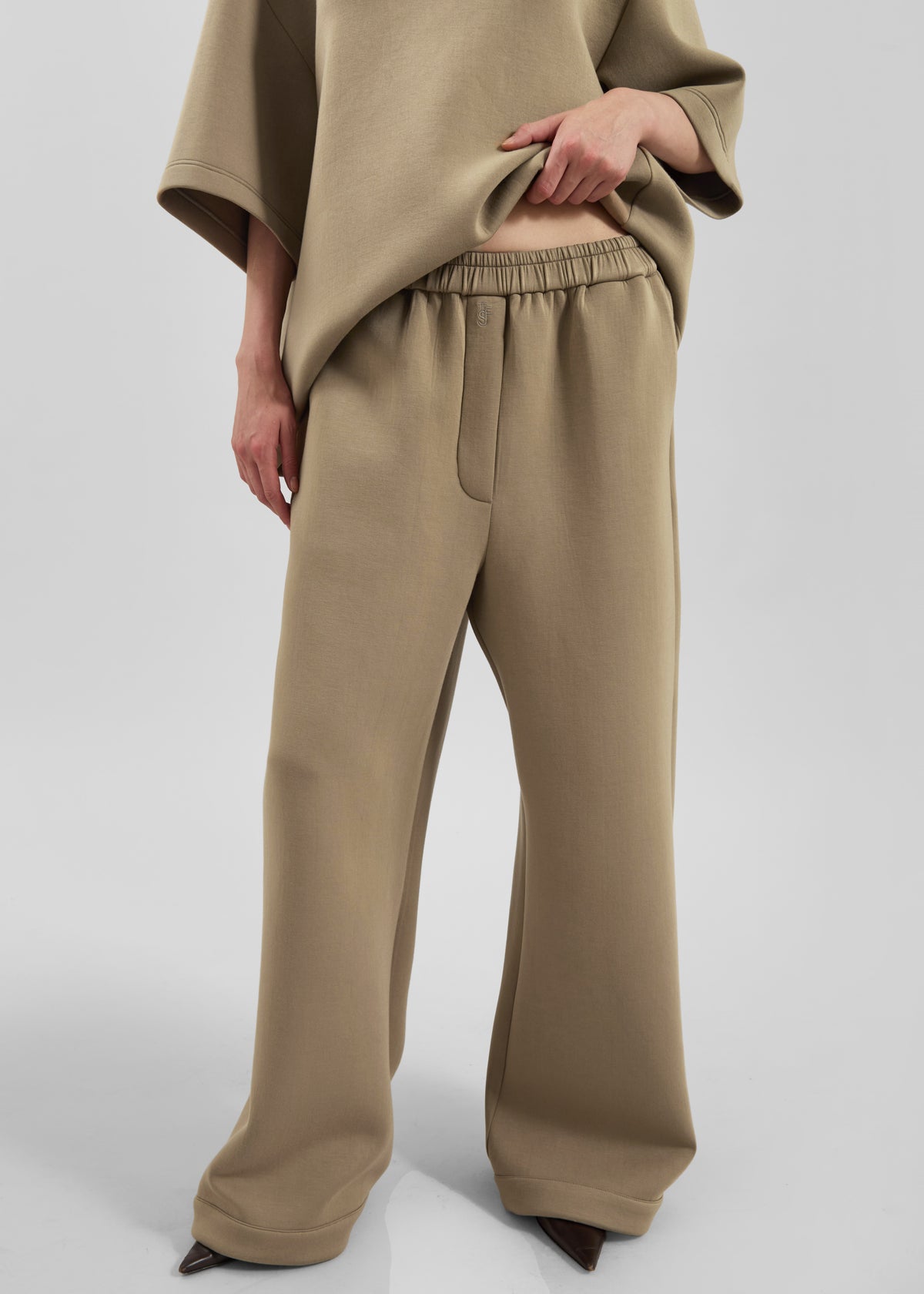 Mirca Neoprene Elastic Pants - Camel - 5
