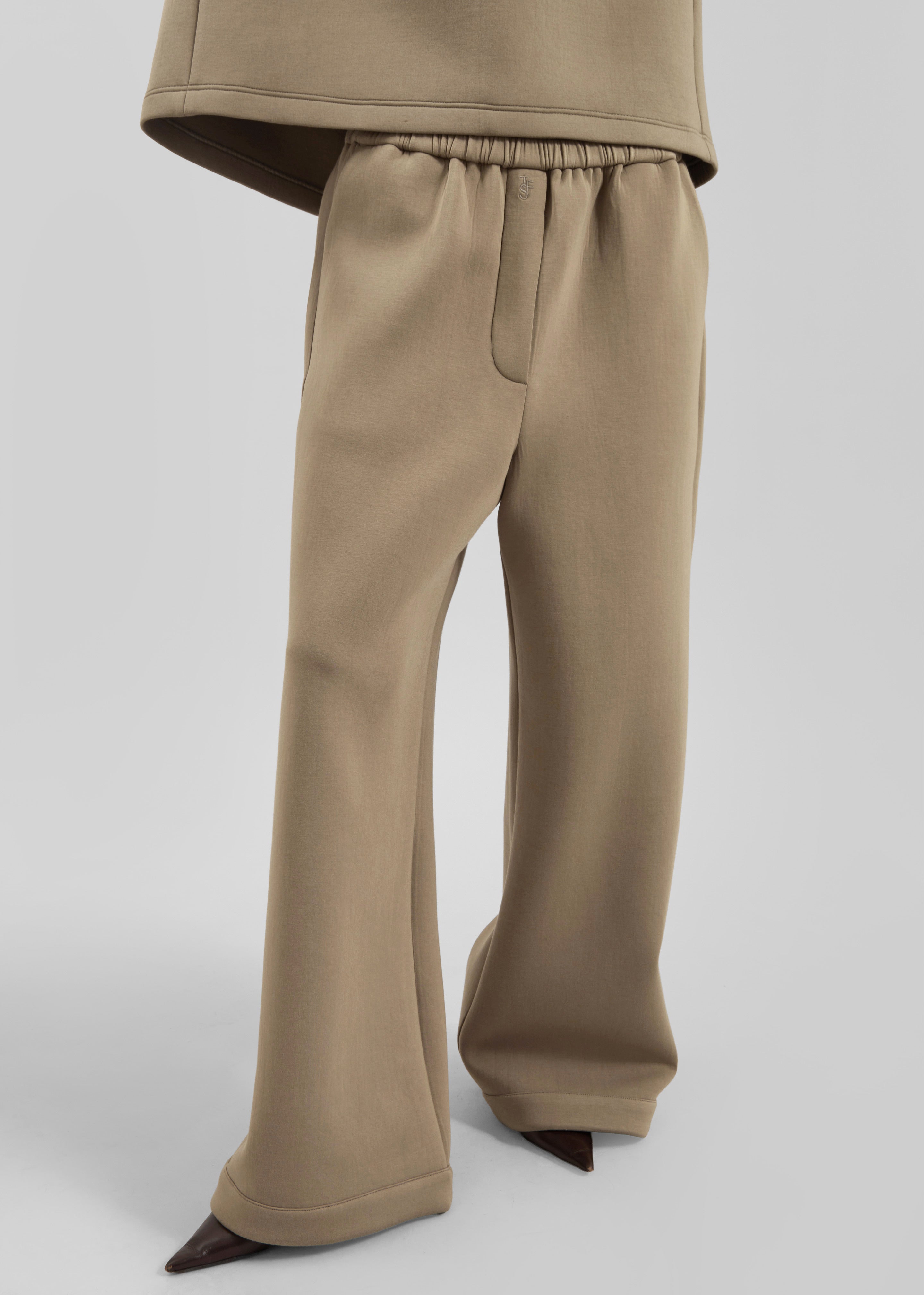 Mirca Neoprene Elastic Pants - Camel - 2