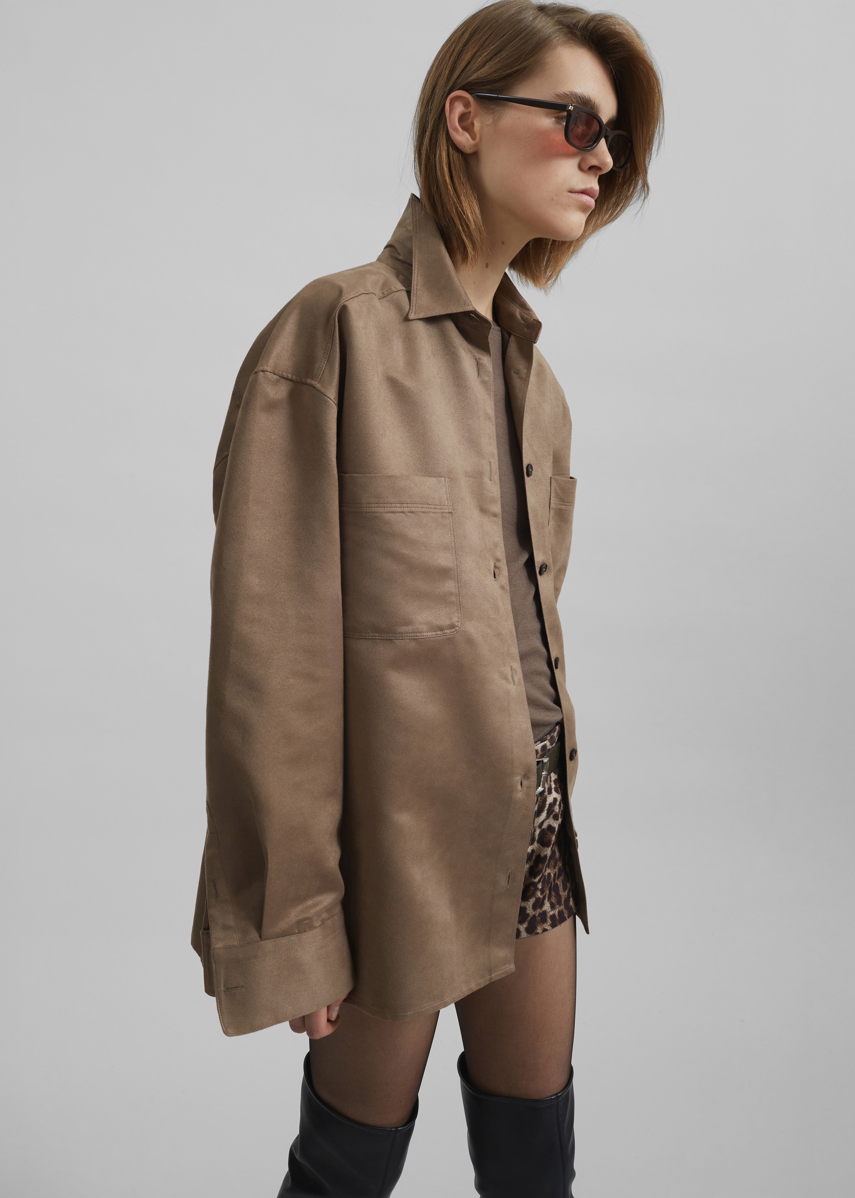 Mire Button Up Shirt - Camel - 4