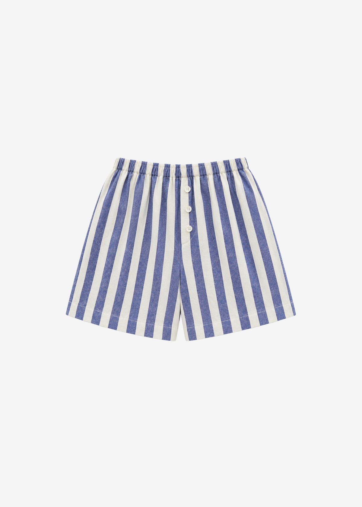 Mireval Cotton Boxer Shorts - Blue/White Stripe - 8