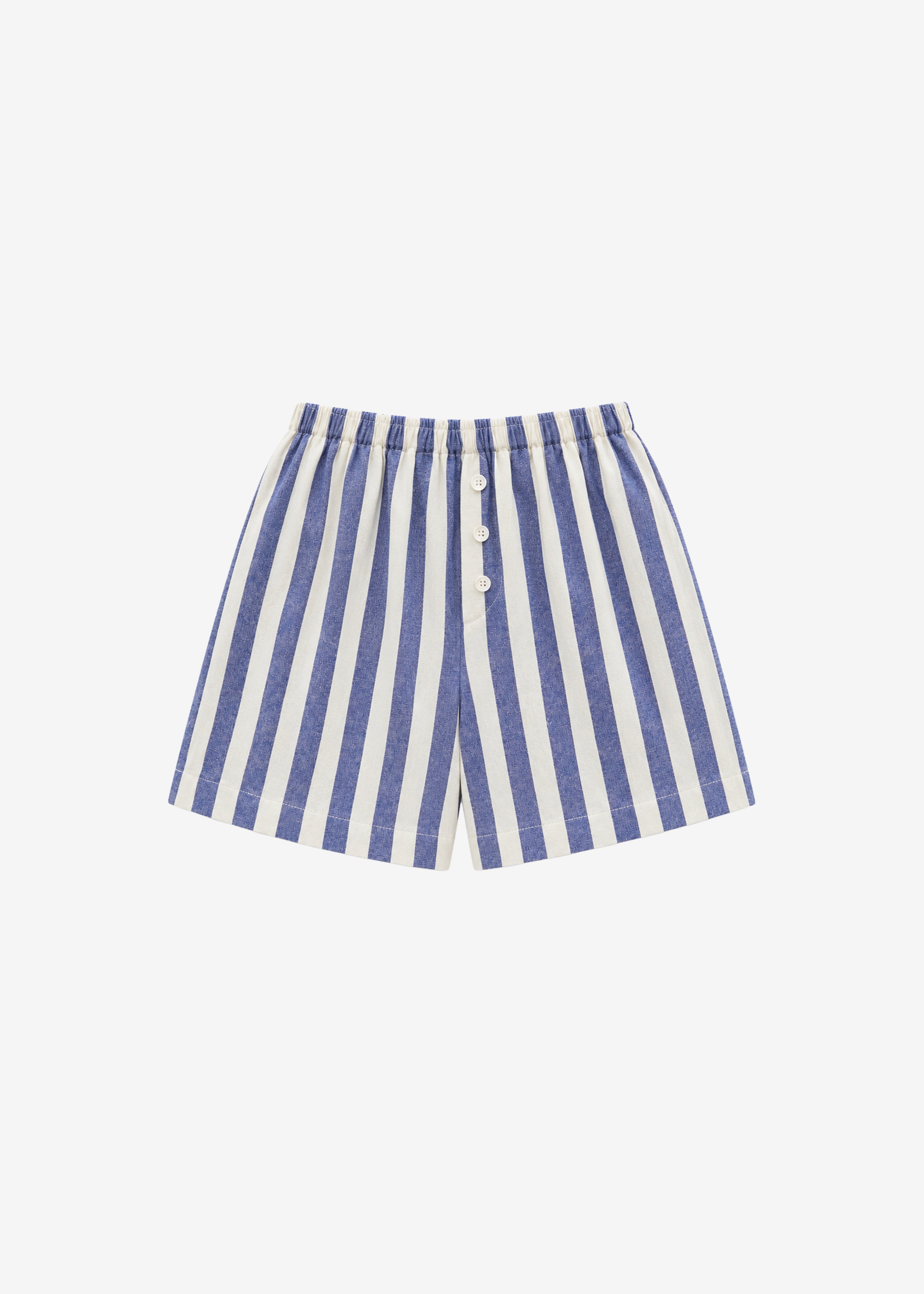 Mireval Cotton Boxer Shorts - Blue/White Stripe - 8