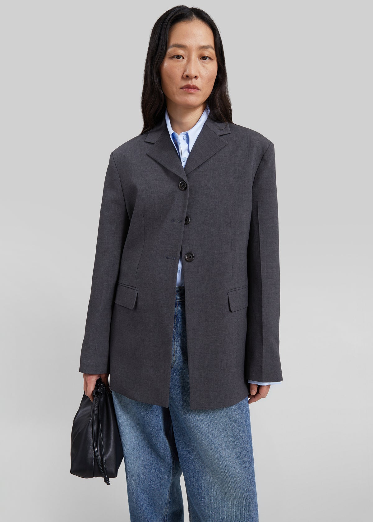 Mirka Tailored Blazer - Dark Grey