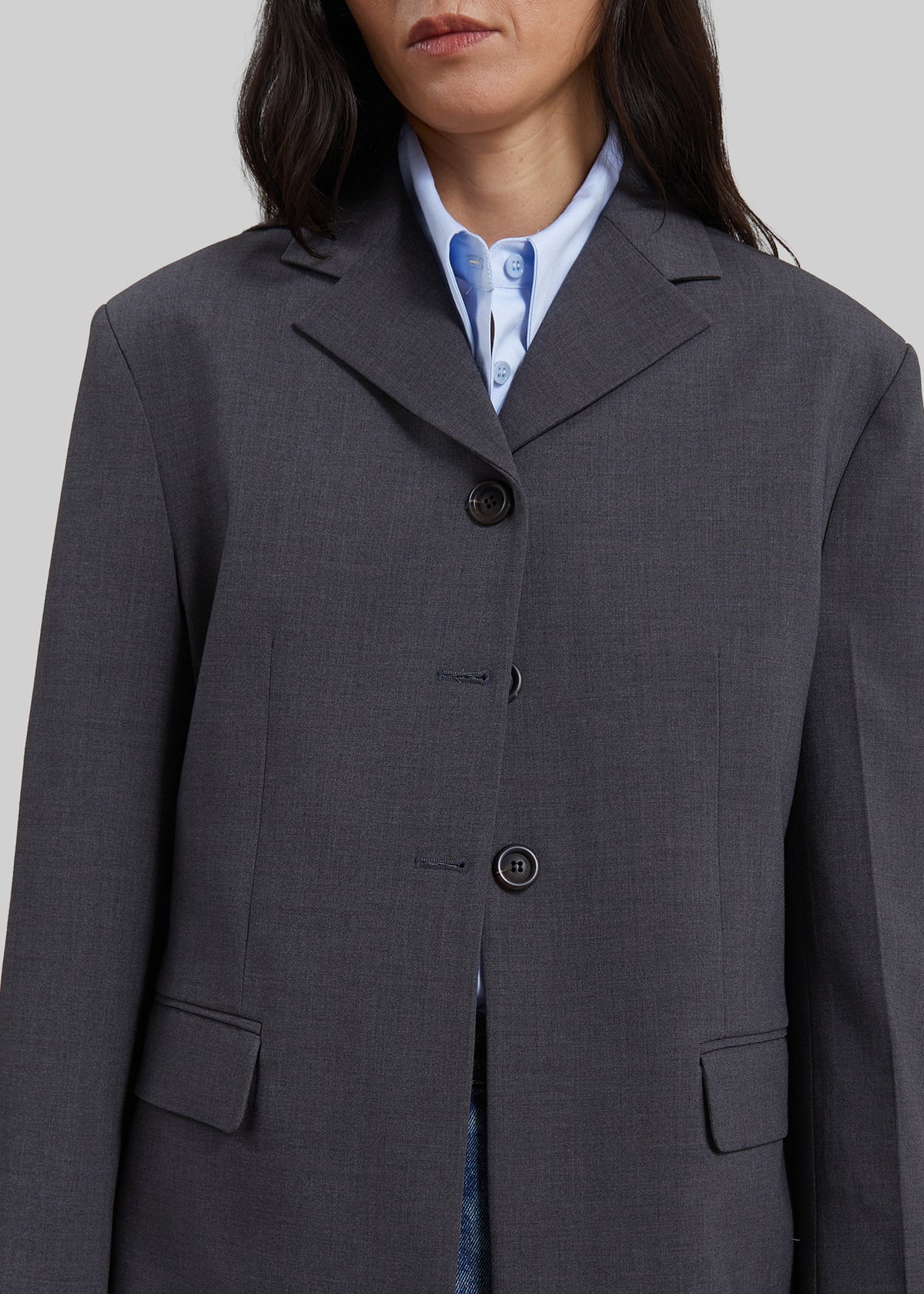 Mirka Tailored Blazer - Dark Grey